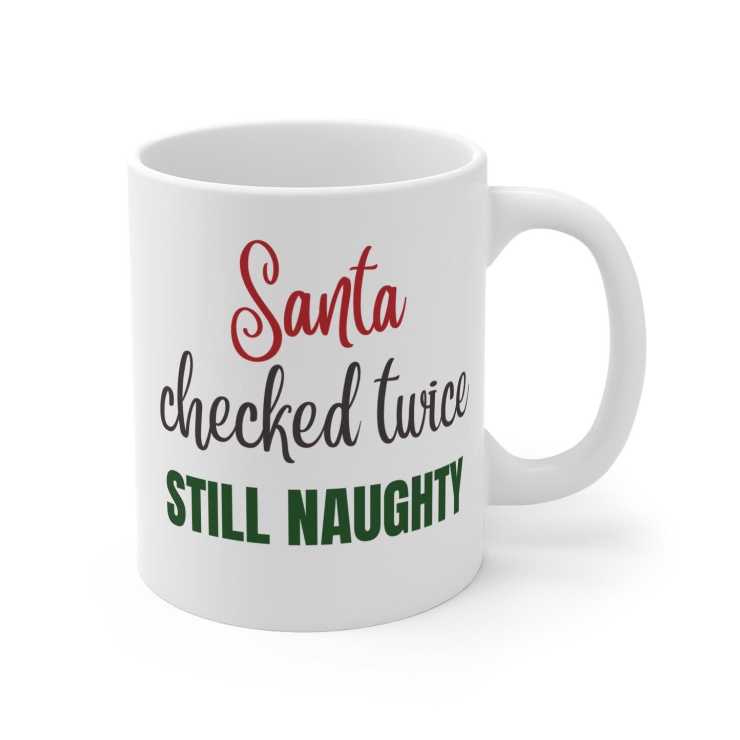Santa Naughty Humor Mug