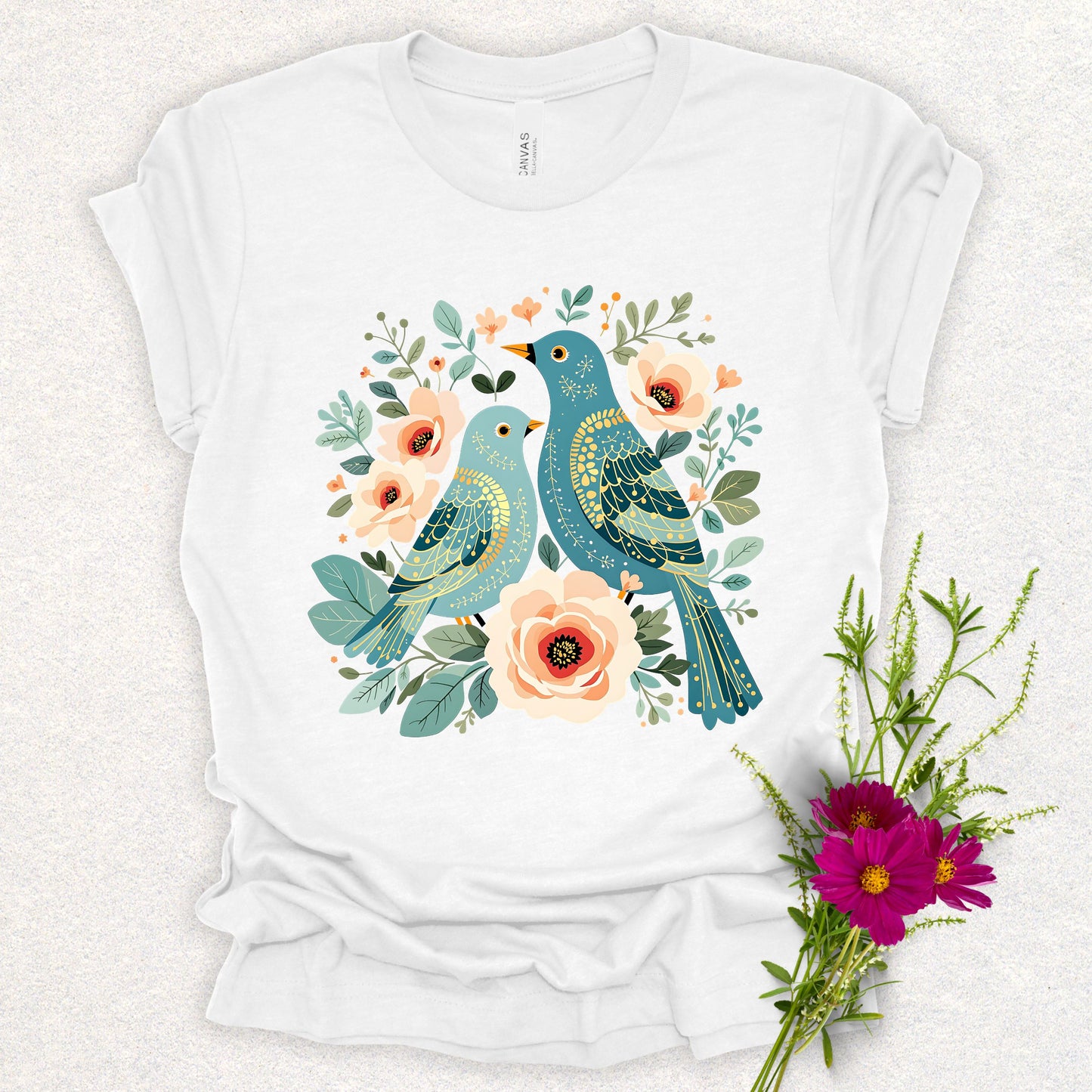 Birds & Blooms Tee