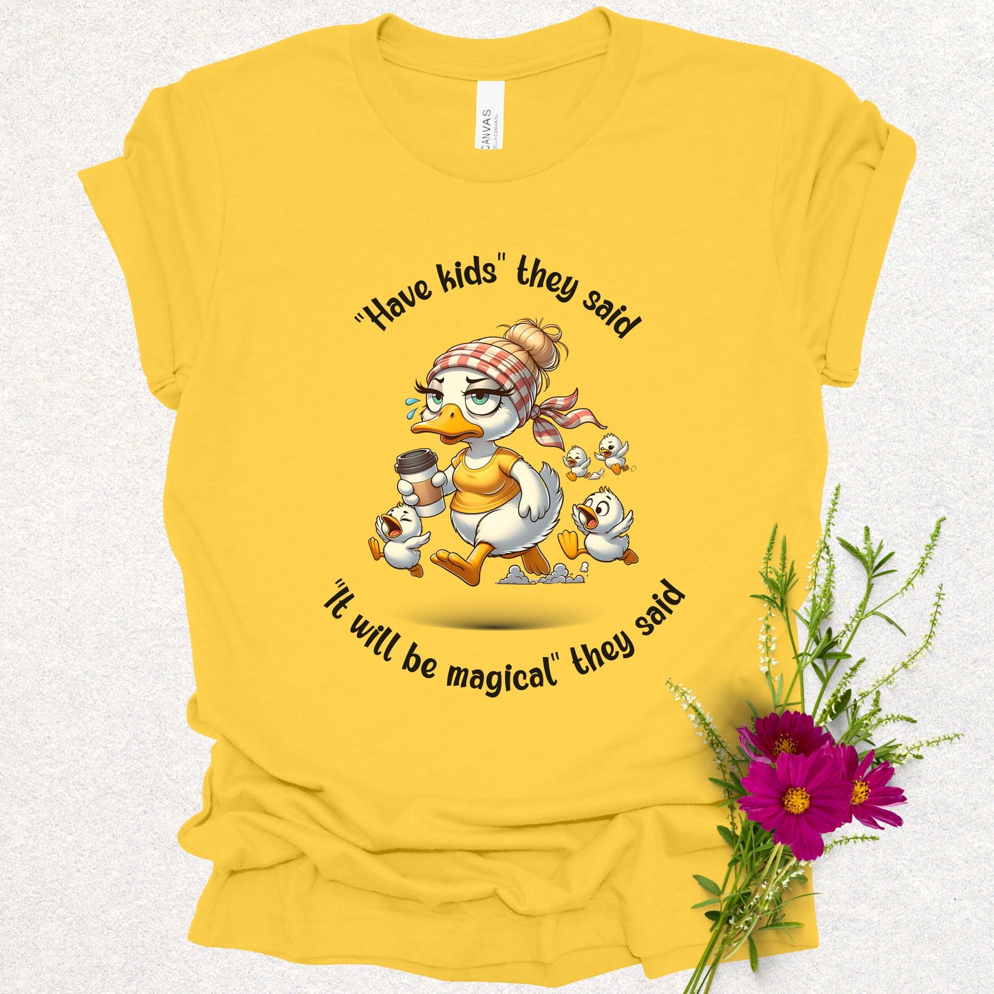 Exhausted Mama Humor Tee