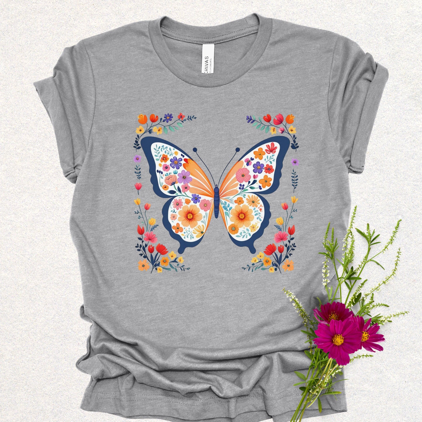 Floral Butterfly Tee