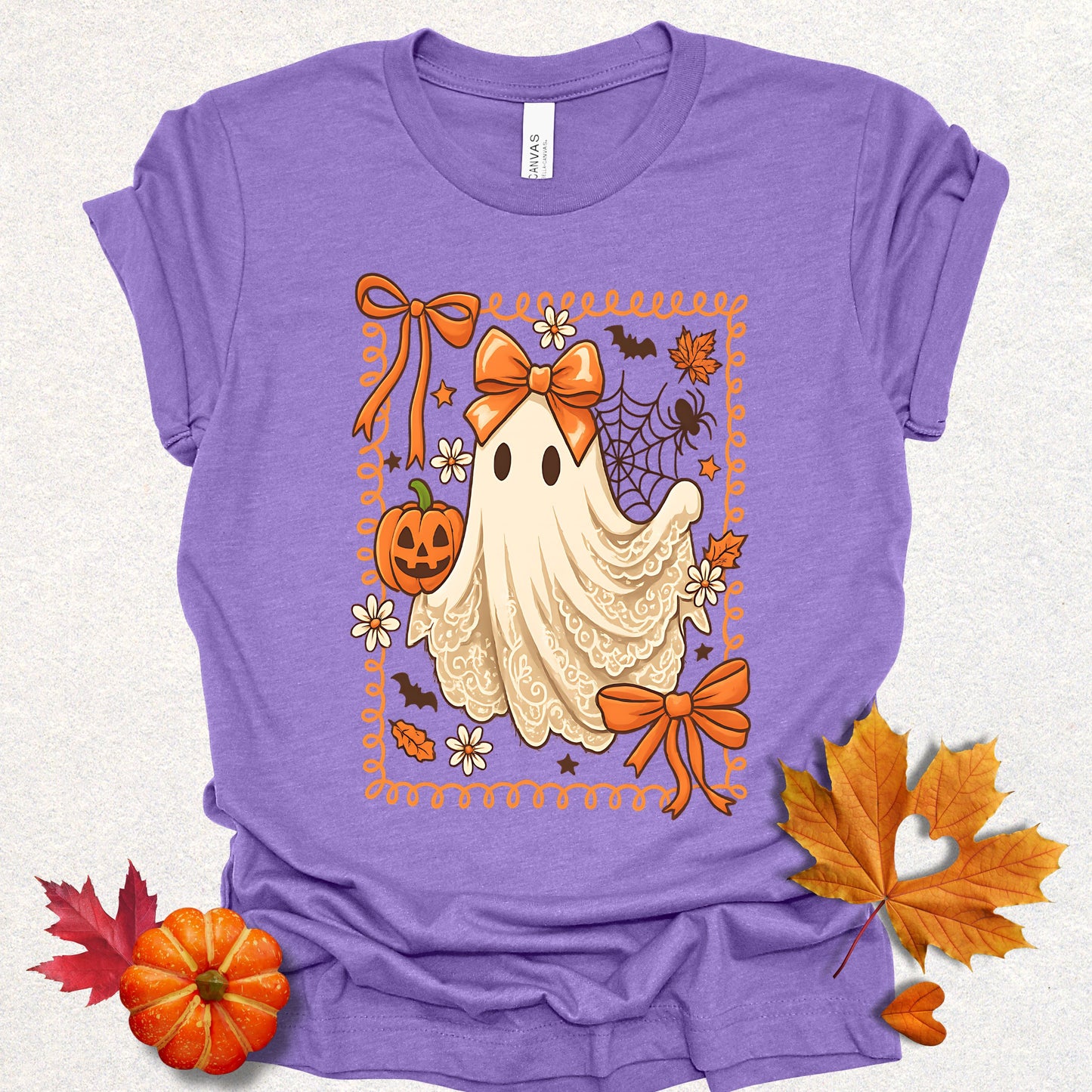 Coquette Lace Halloween Ghost Tee