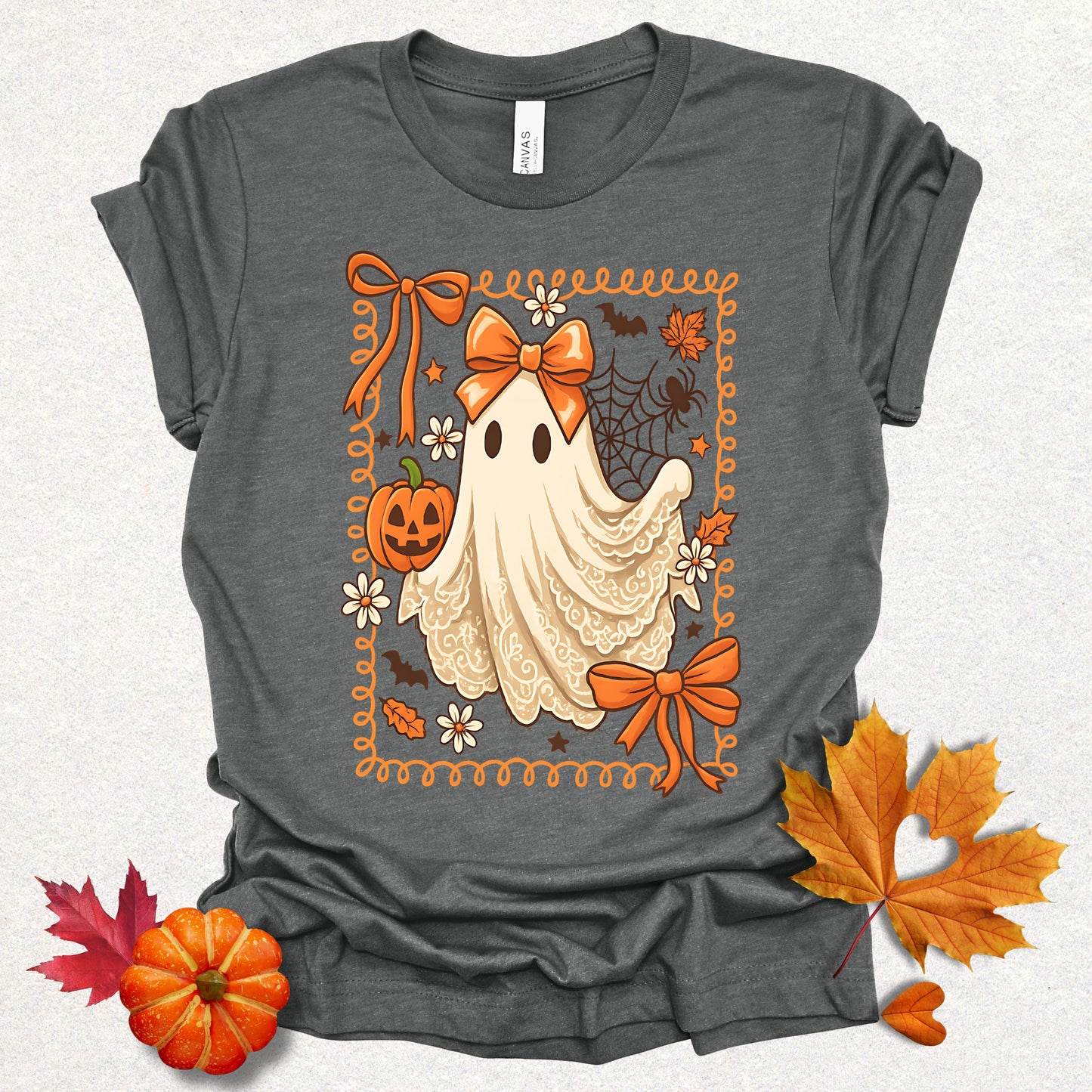 Coquette Lace Halloween Ghost Tee