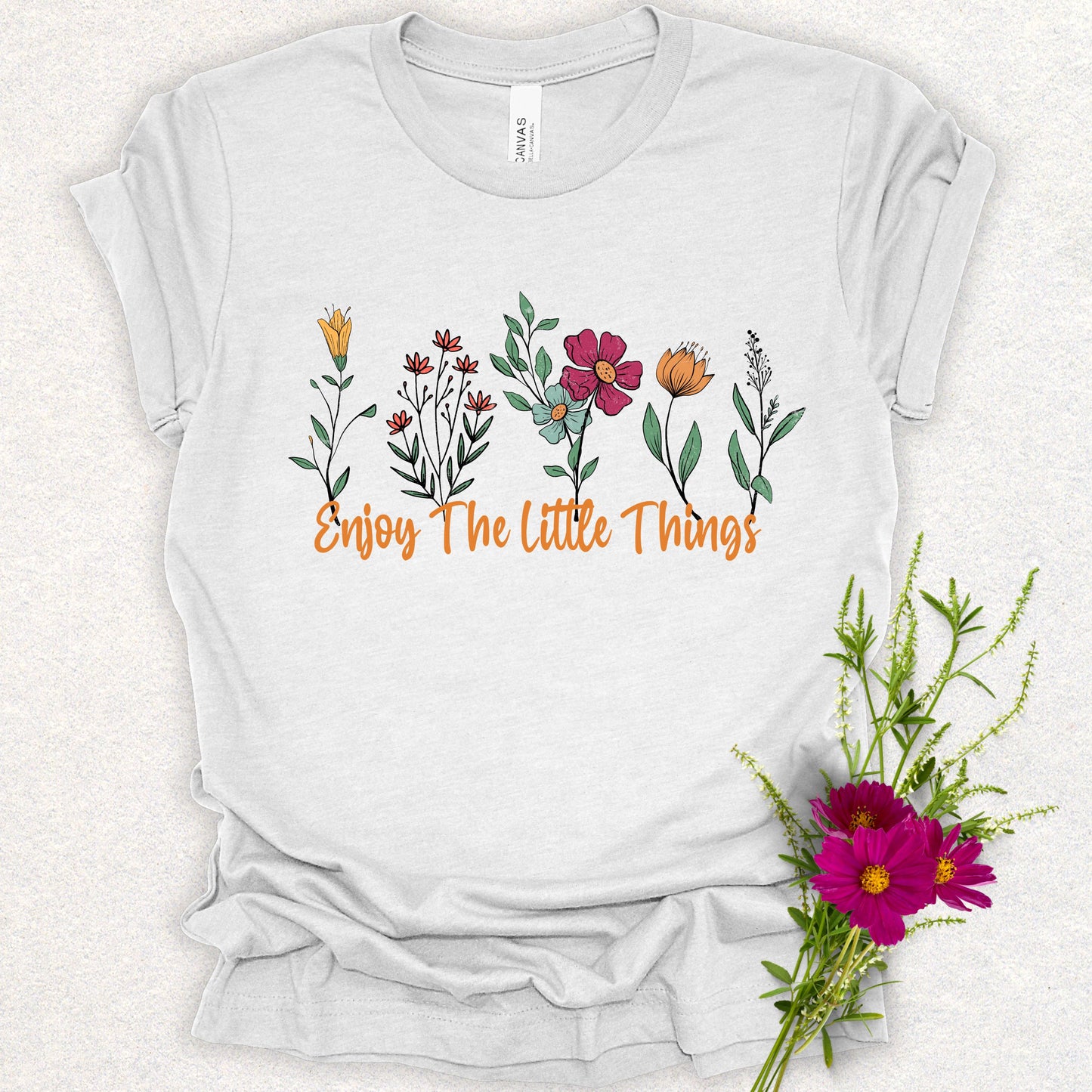 Enjoy The Little Things Floral Tee