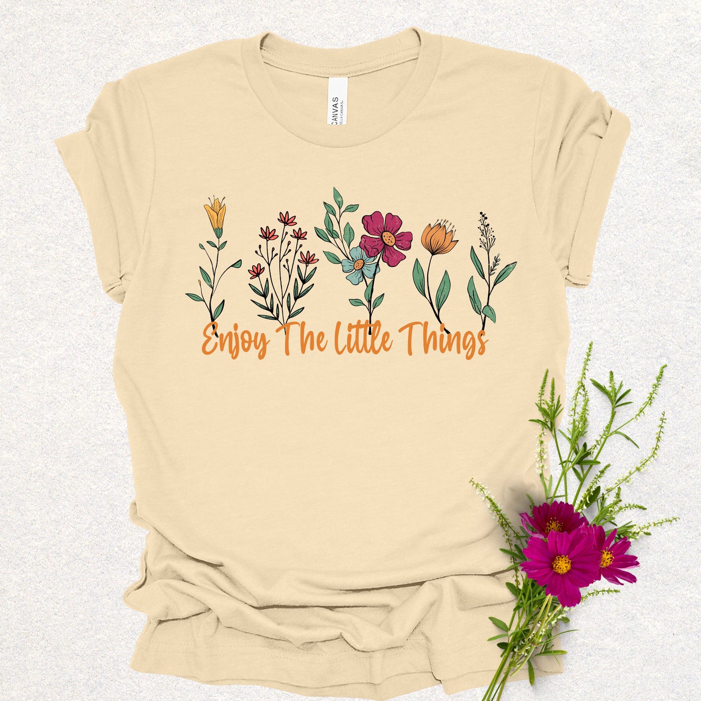 Enjoy The Little Things Floral Tee