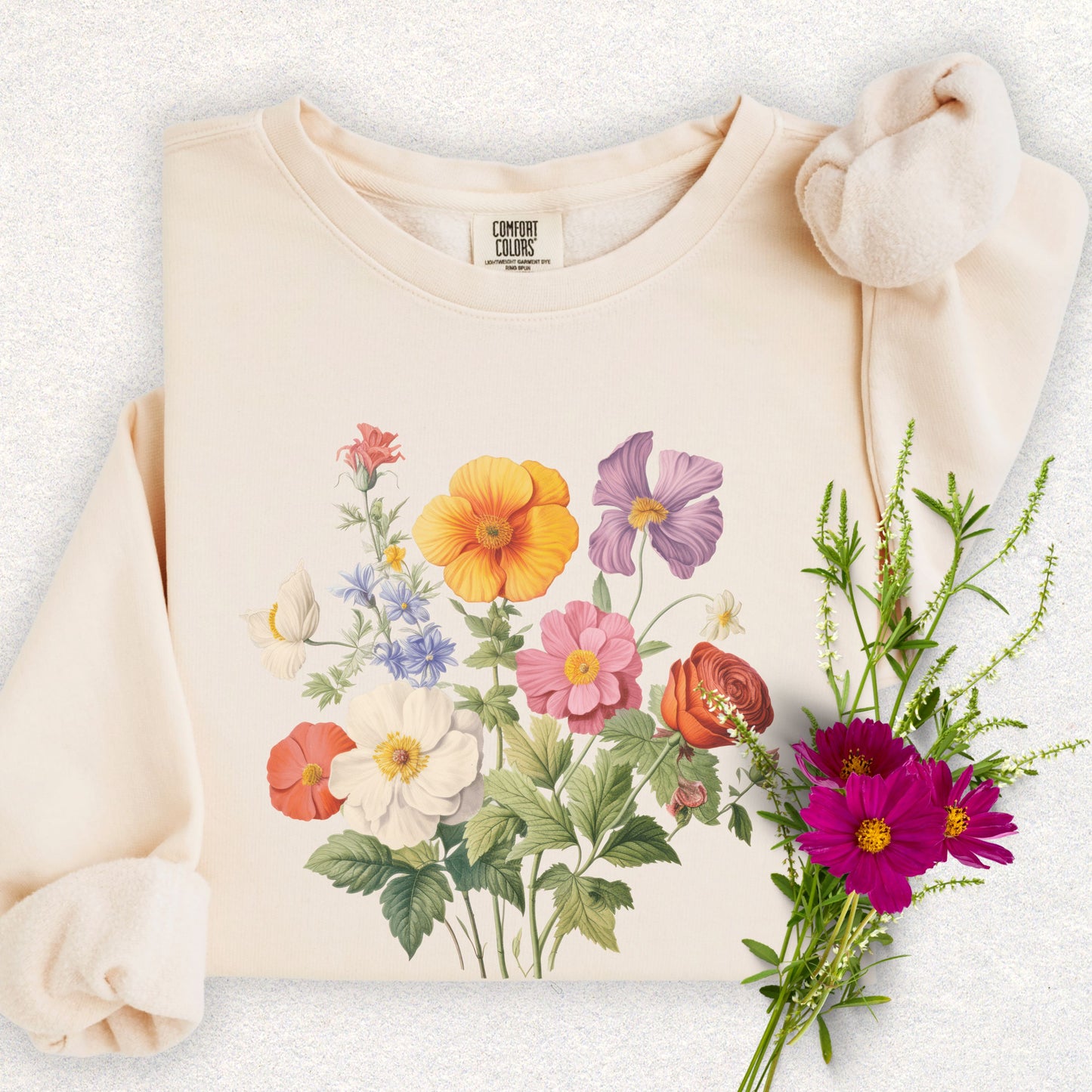 Spring Bloom Lightweight Sweatshirt (Comfort Colors)