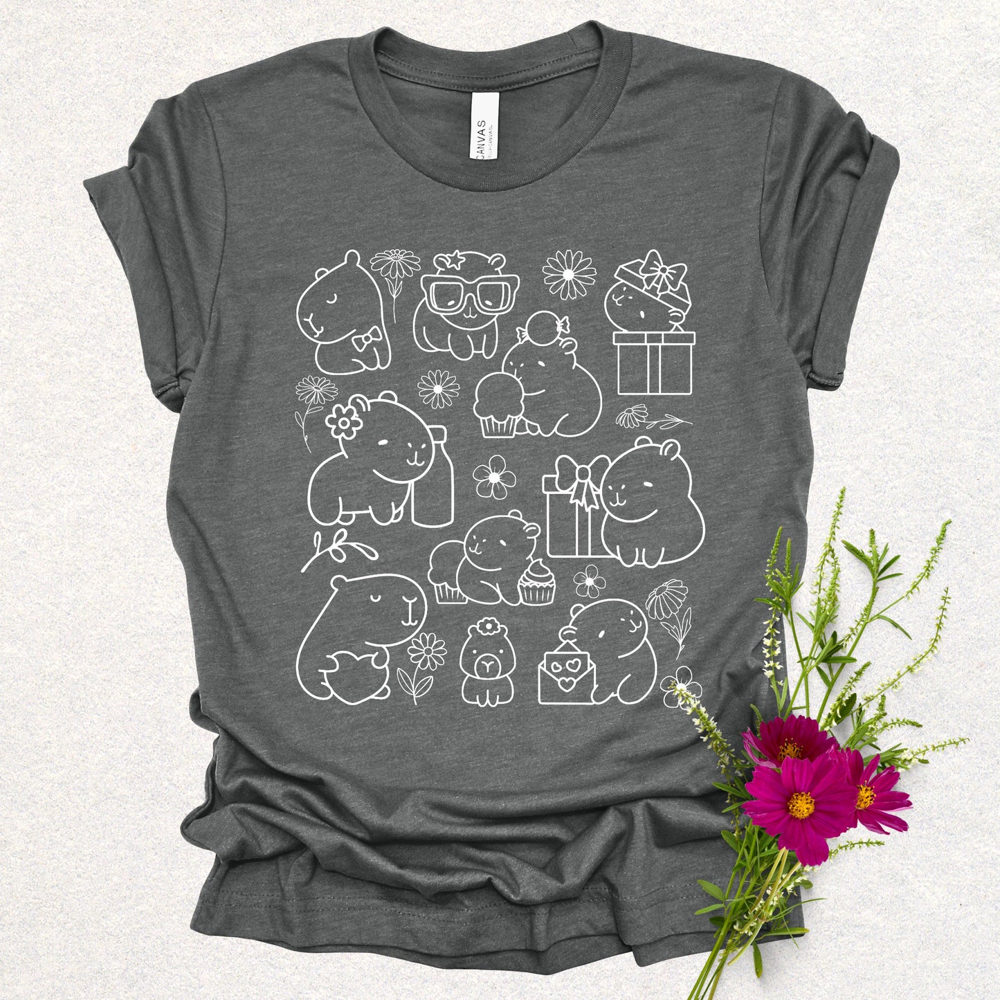 Capybara Doodle Tee