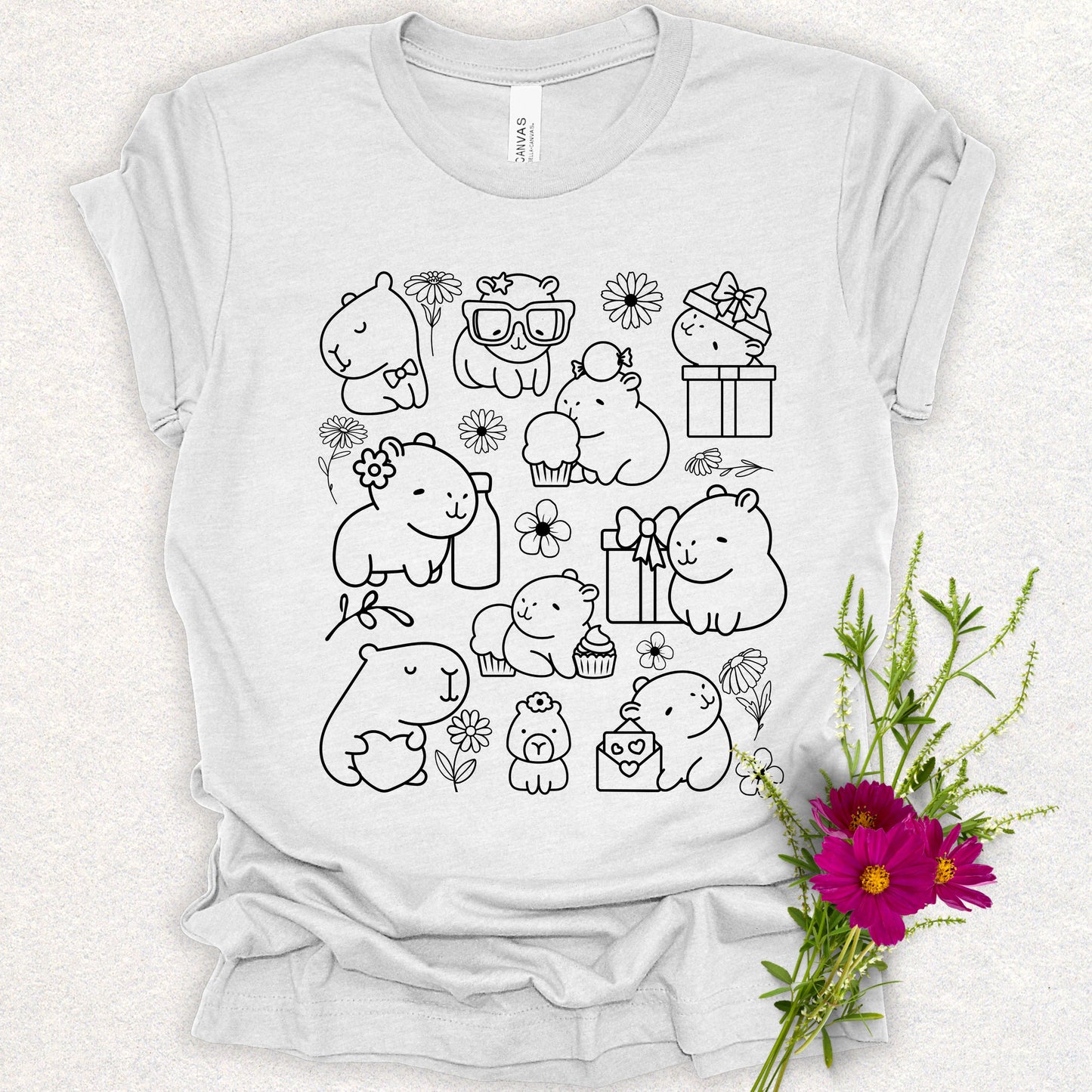 Capybara Doodle Tee