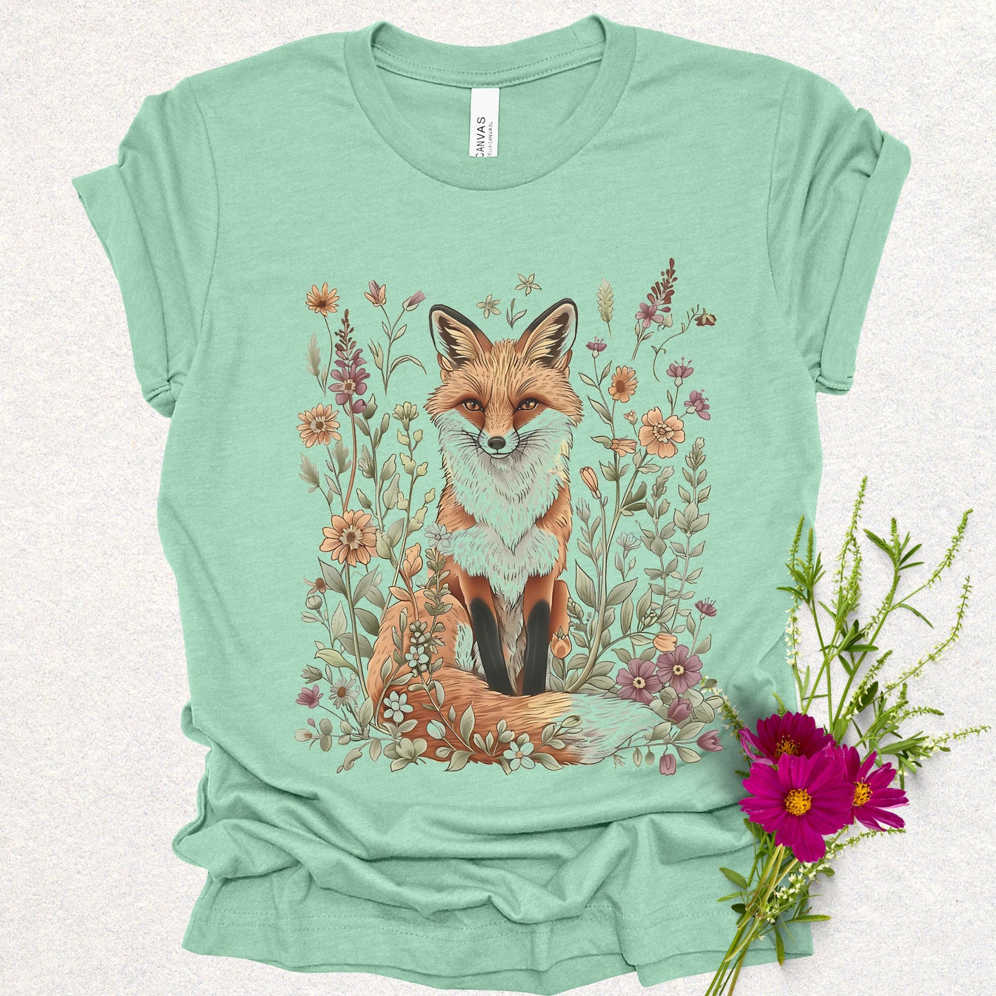 Floral Fox Tee