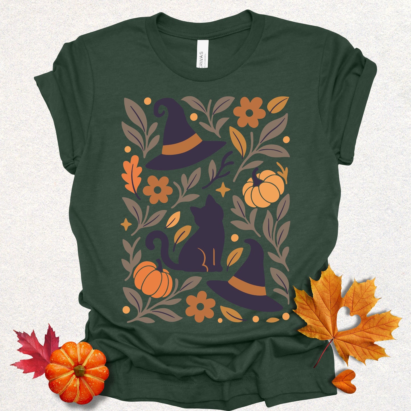 Witchy Cat & Hat Tee