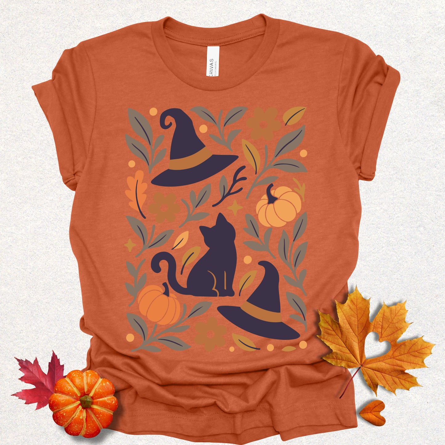 Witchy Cat & Hat Tee