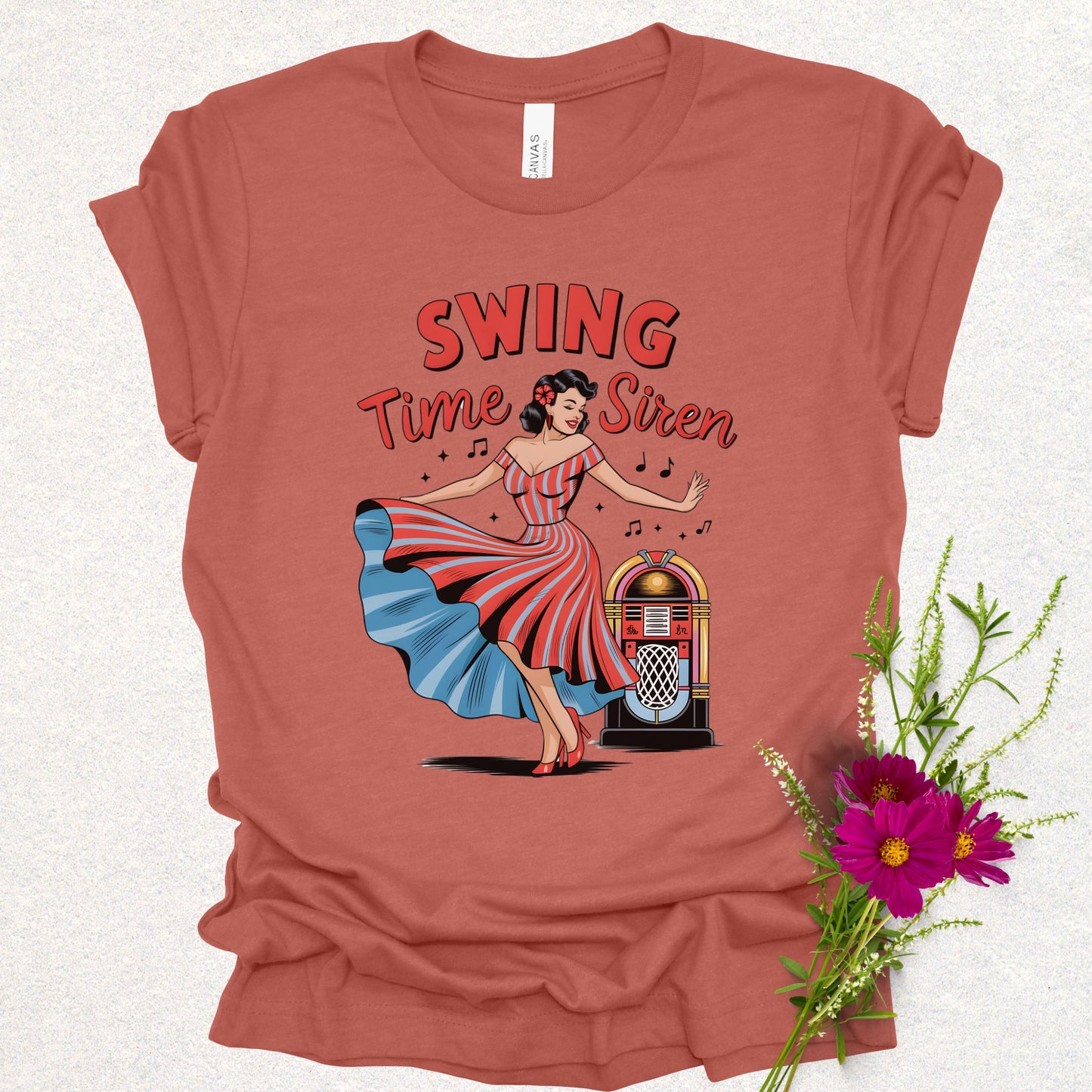 Vintage Swing Time Siren Tee