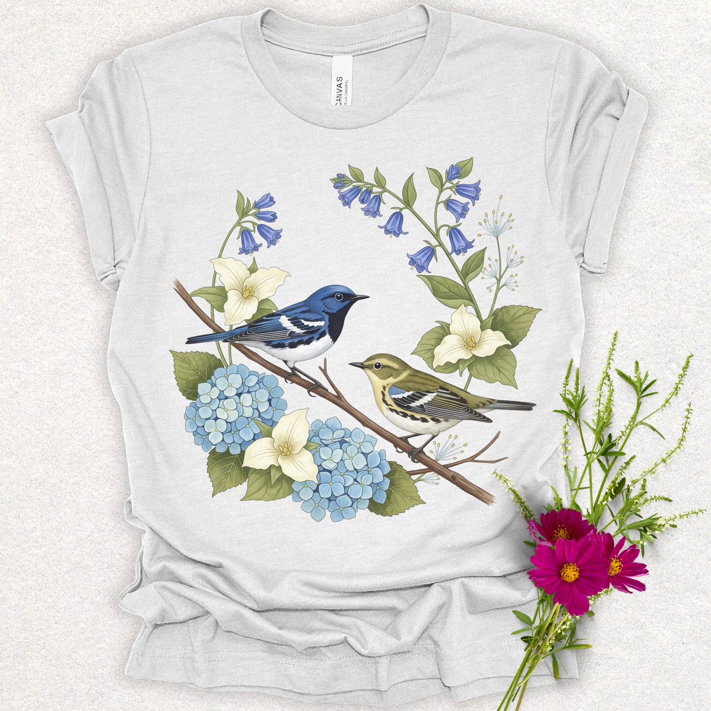 Songbird Series - Black Throated Blue Warbler Tee