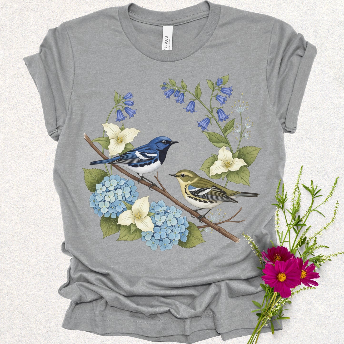 Songbird Series - Black Throated Blue Warbler Tee
