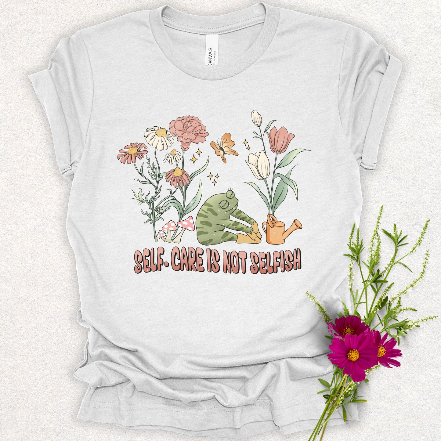 Self-Care Floral Tee