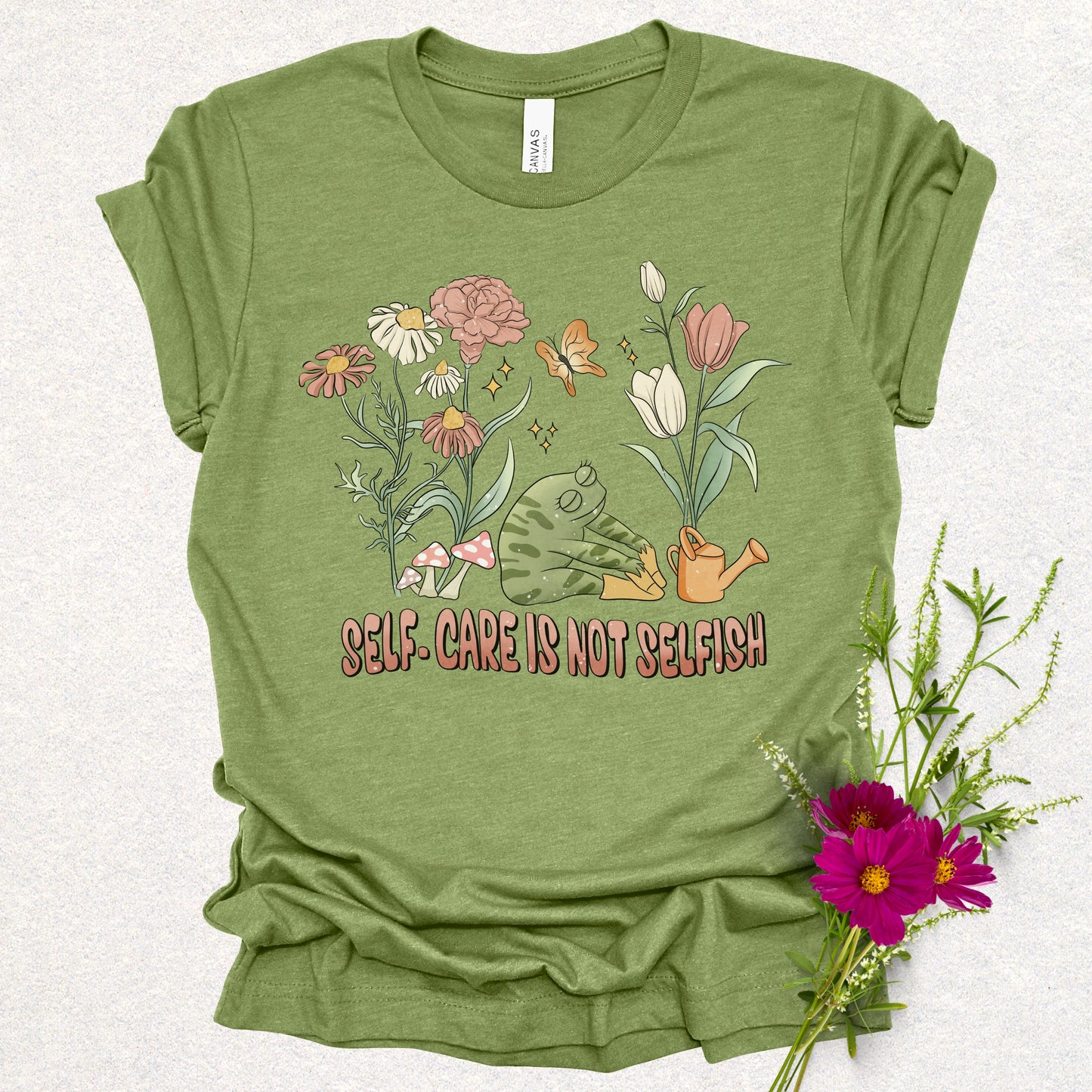Self-Care Floral Tee