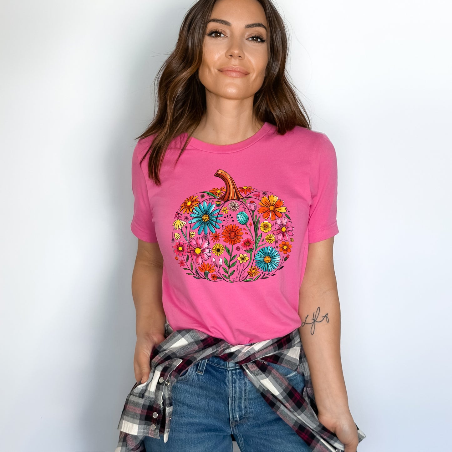 Floral Pumpkin Tee