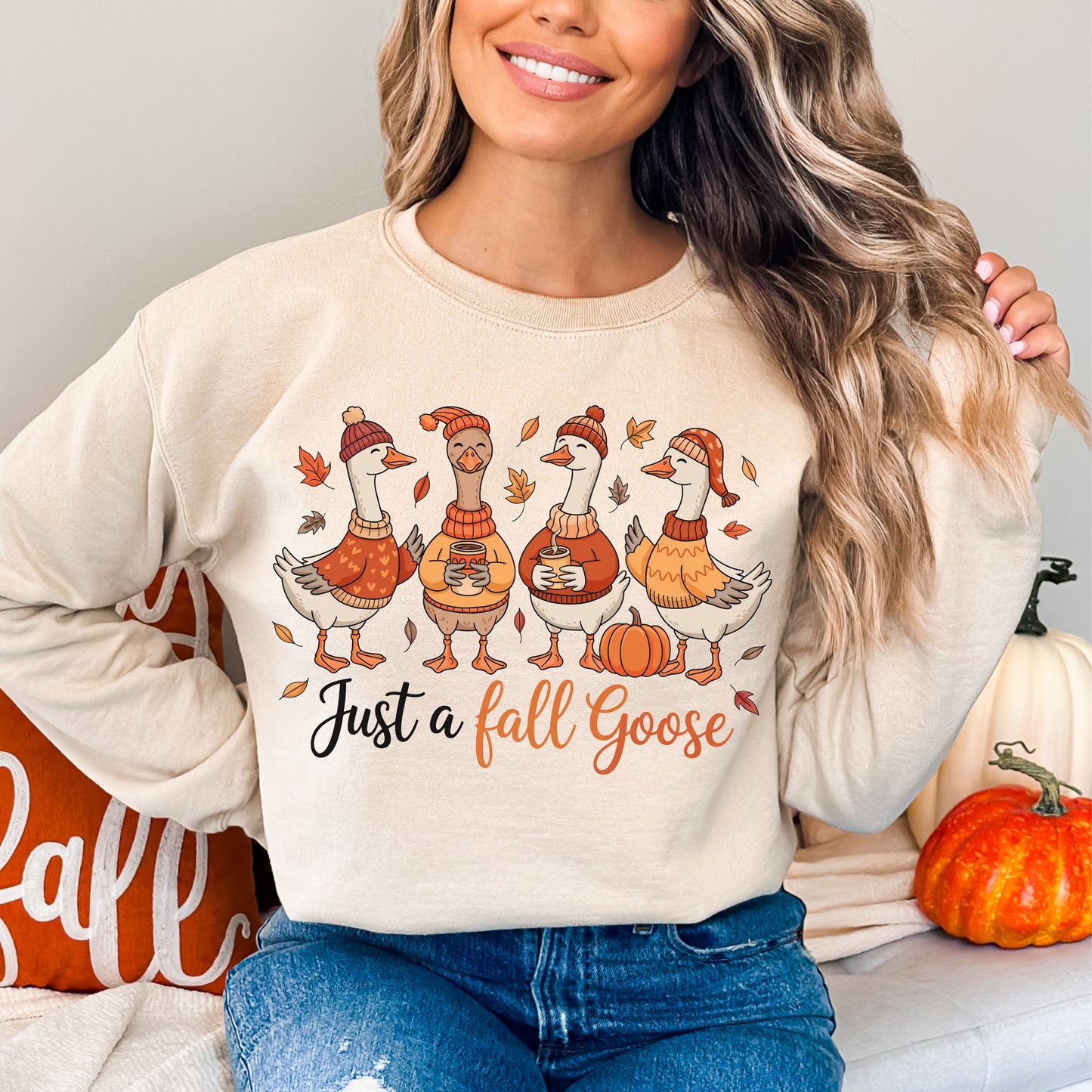 Fall Goose Crewneck Sweatshirt