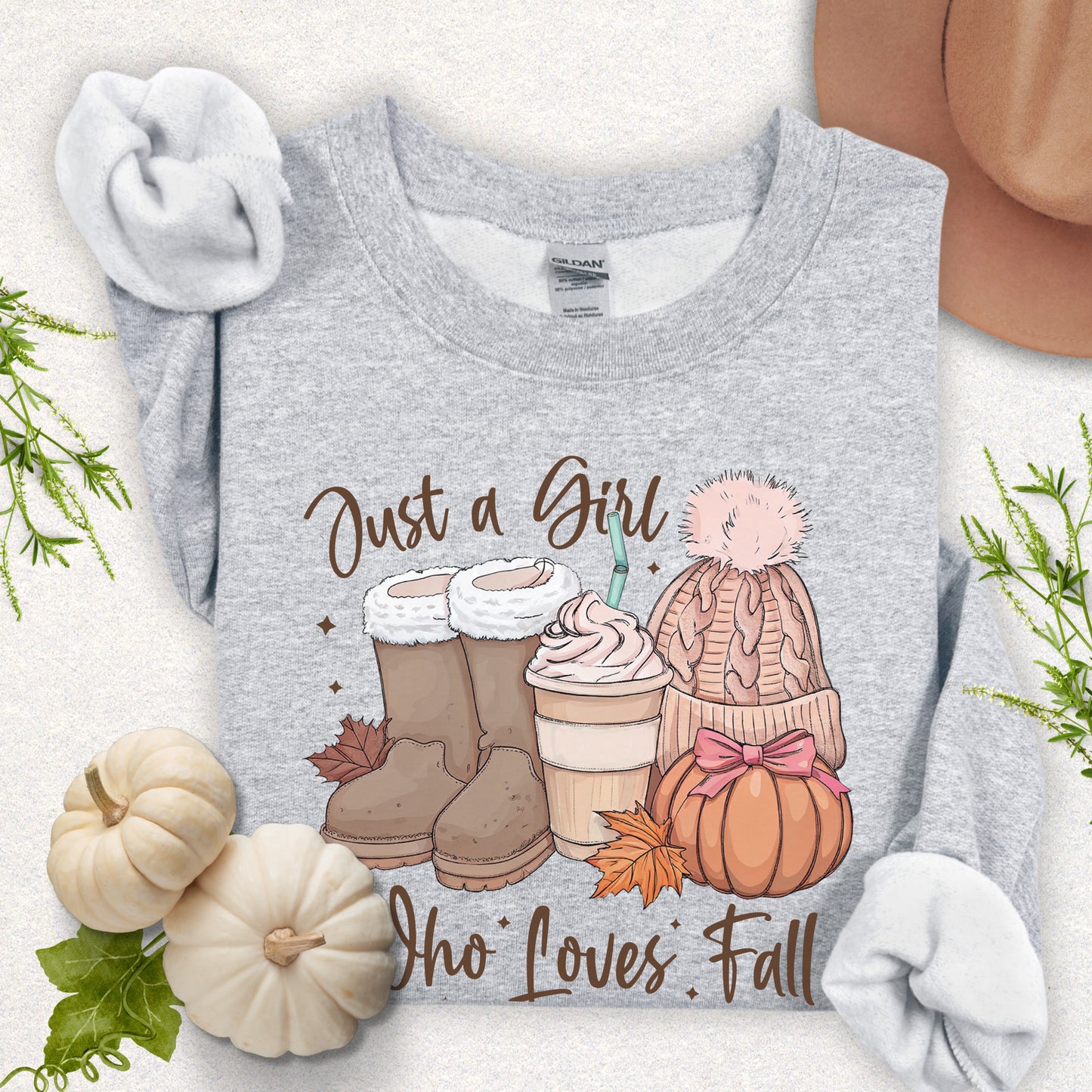 Just a Girl Who Loves Fall Sweatshirt