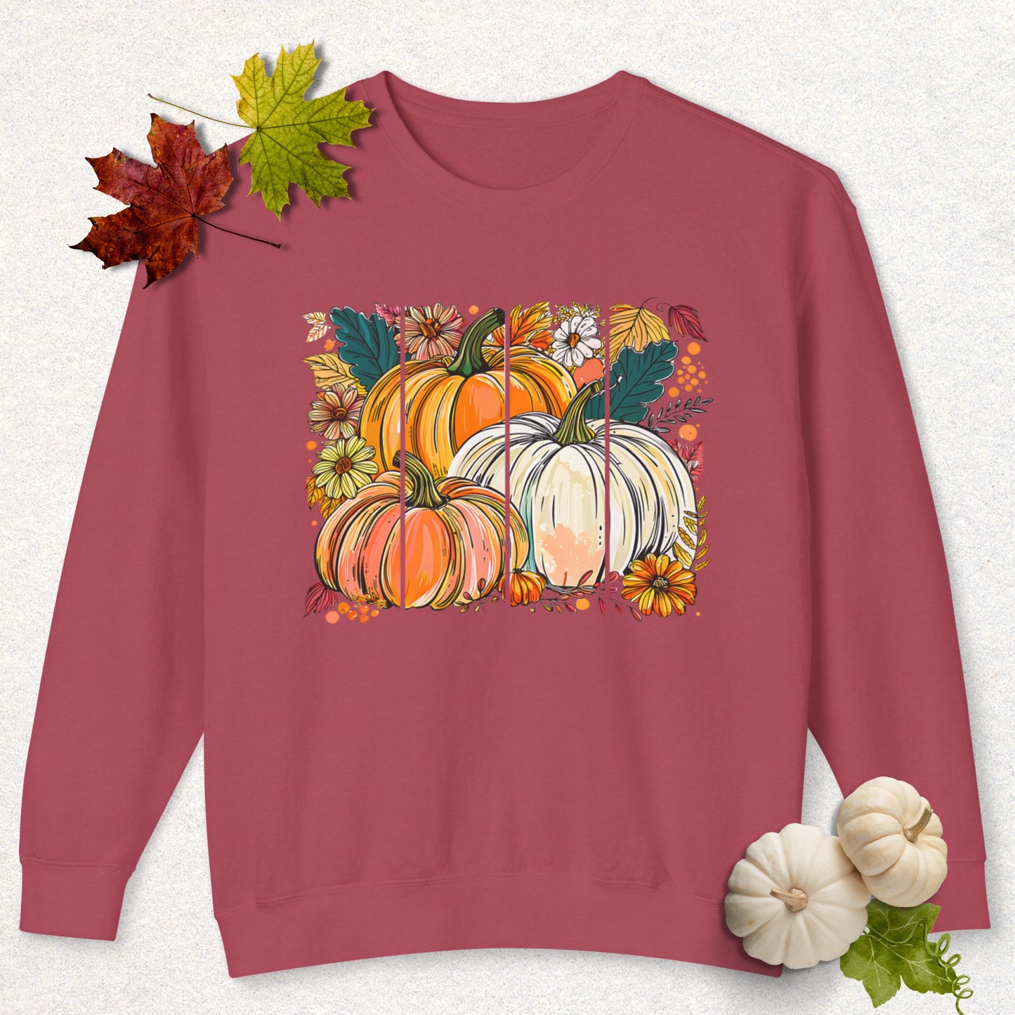 Autumn Harvest Pumpkin Lightweight Sweatshirt