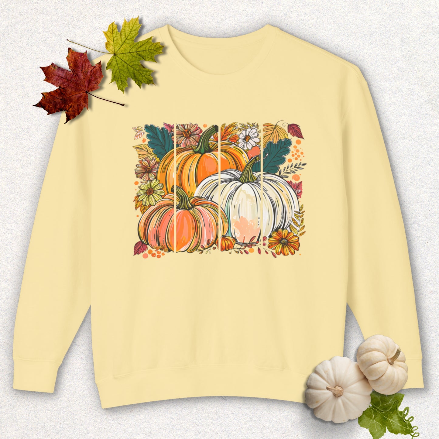 Autumn Harvest Pumpkin Lightweight Sweatshirt