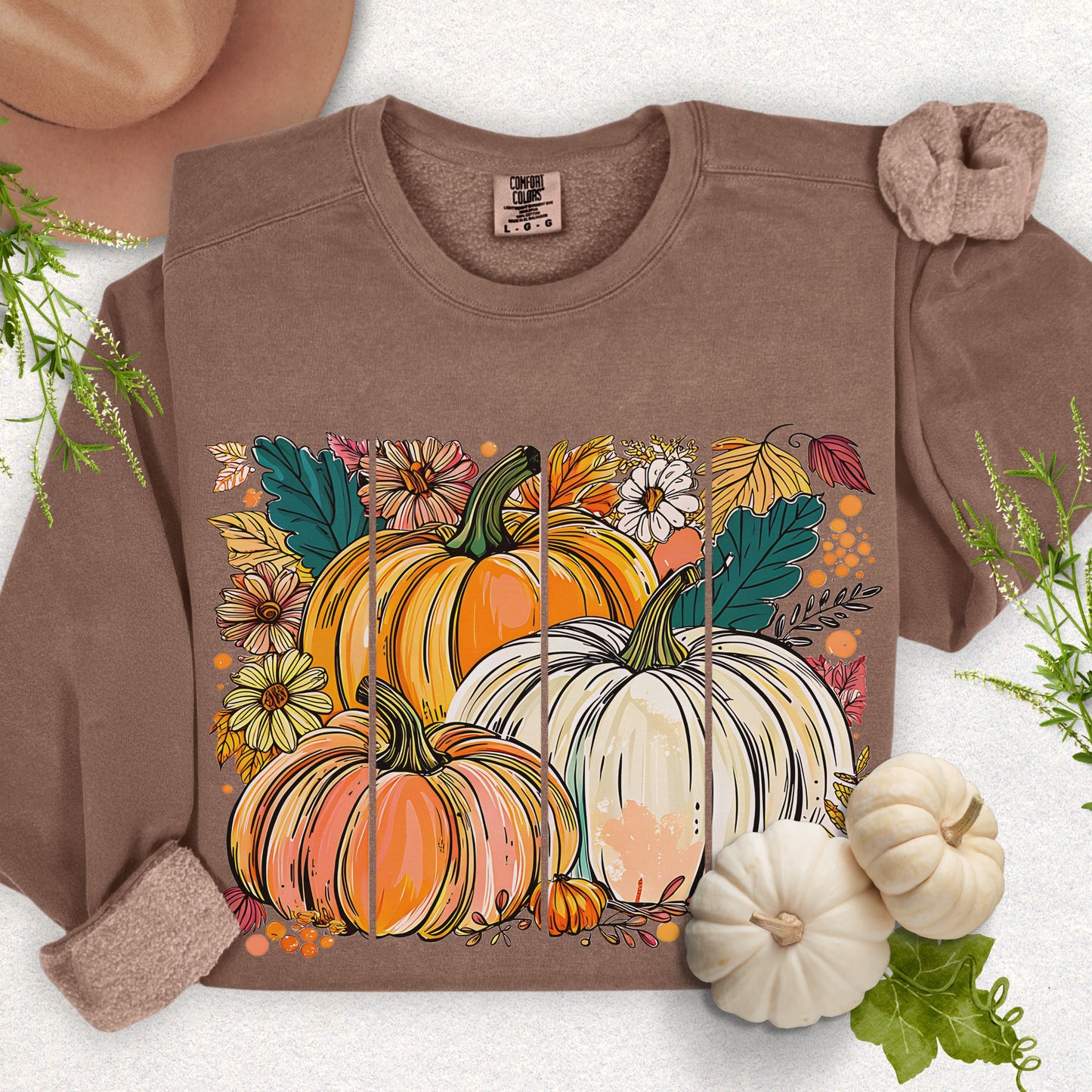 Autumn Harvest Pumpkin Lightweight Sweatshirt