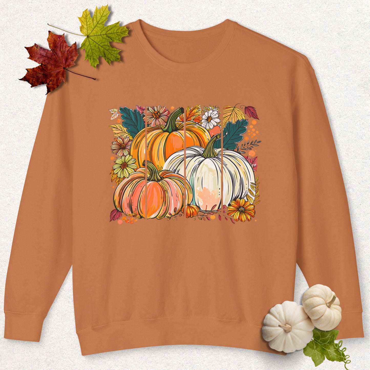 Autumn Harvest Pumpkin Lightweight Sweatshirt