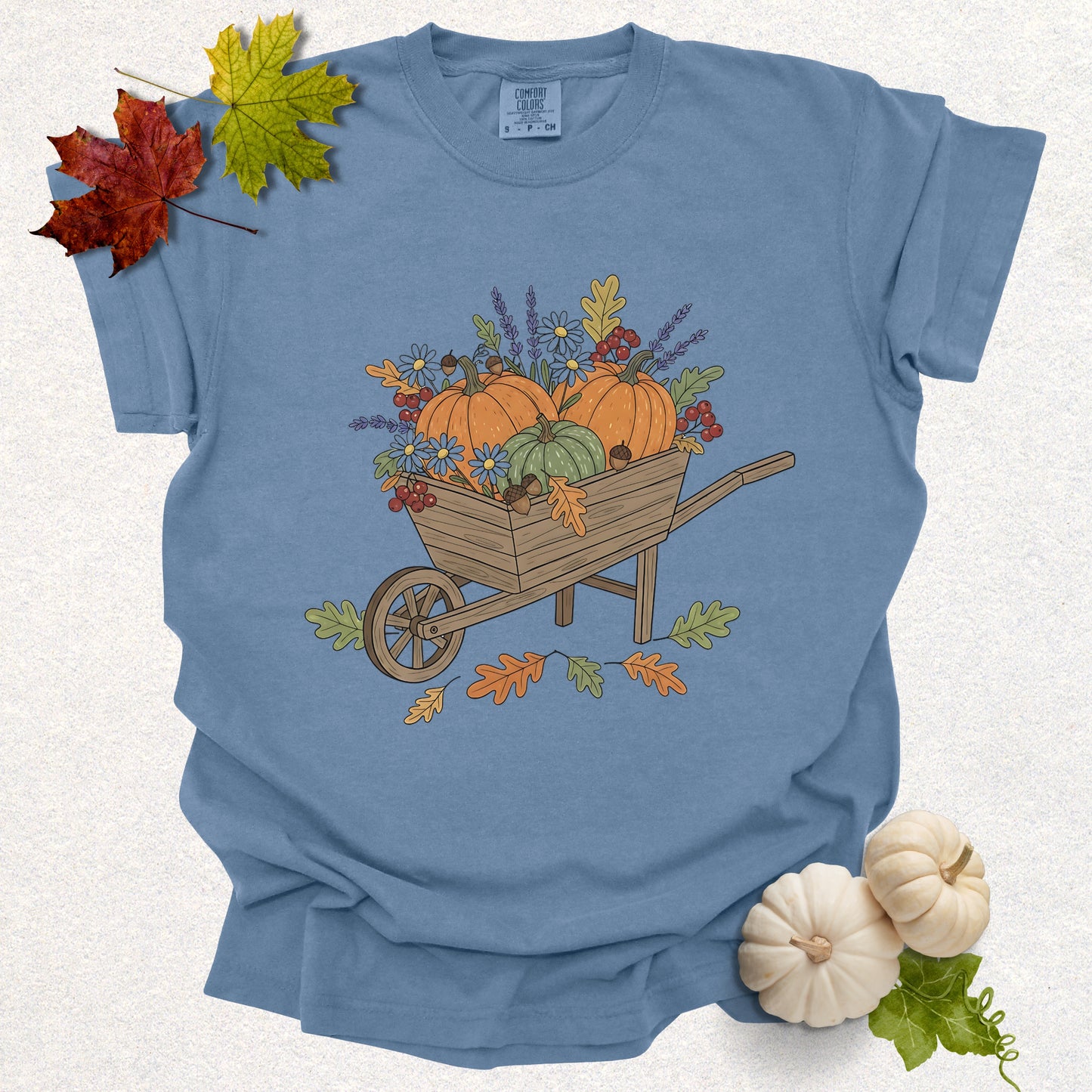 Pumpkin Wheelbarrow Tee