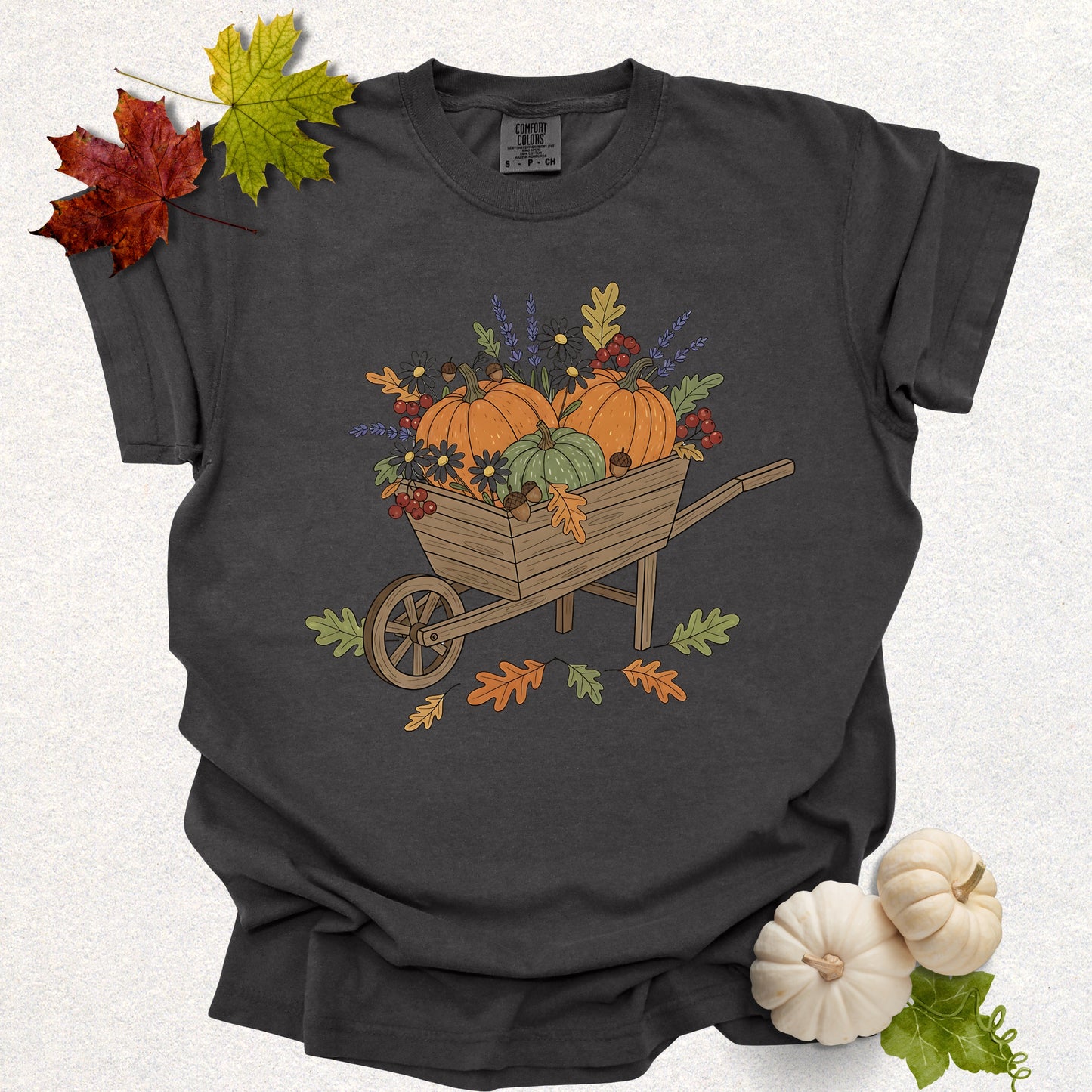 Pumpkin Wheelbarrow Tee