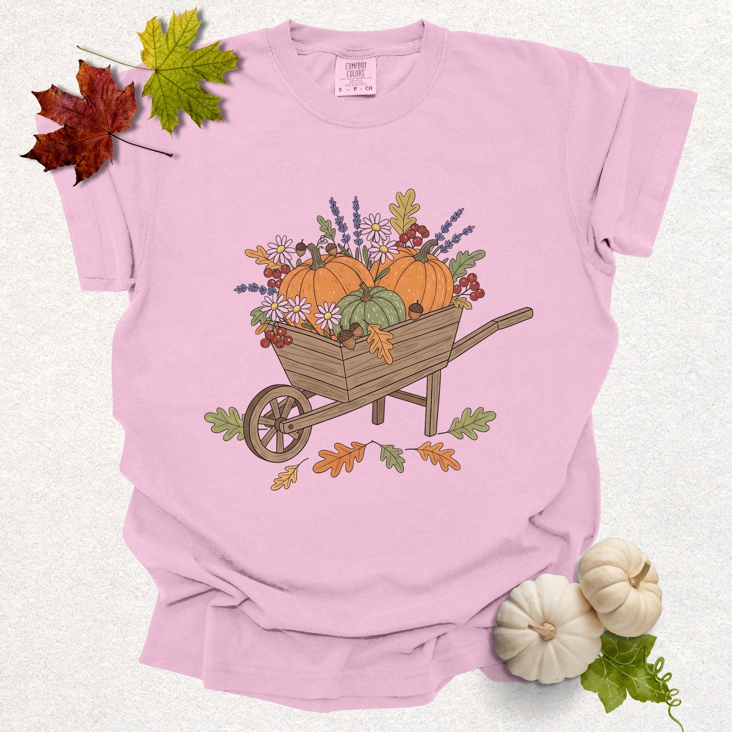 Pumpkin Wheelbarrow Tee