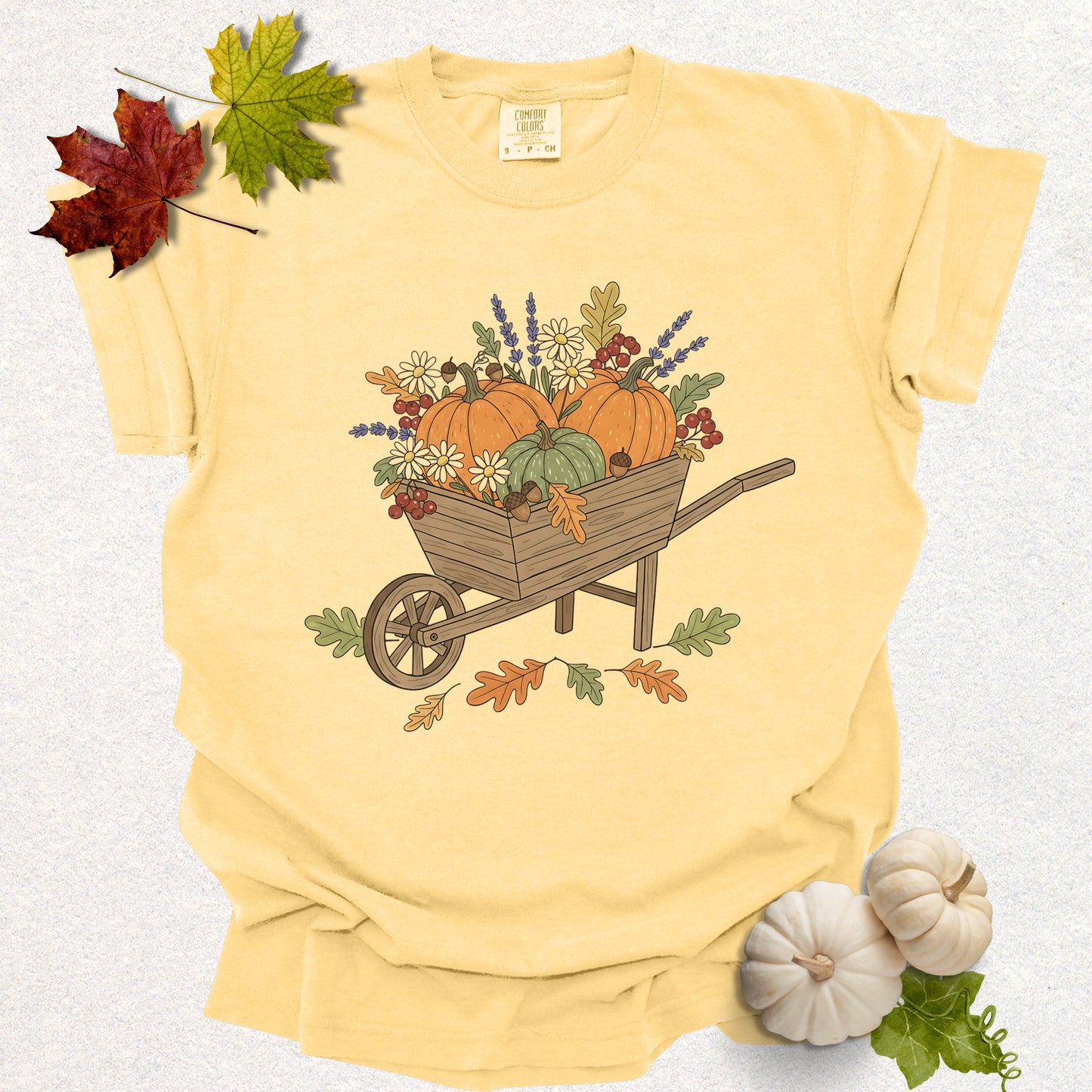 Pumpkin Wheelbarrow Tee