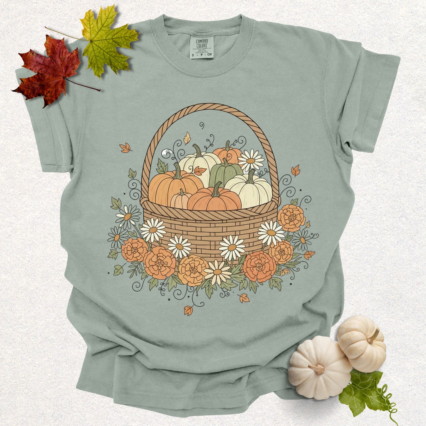 Autumn Harvest Basket Tee