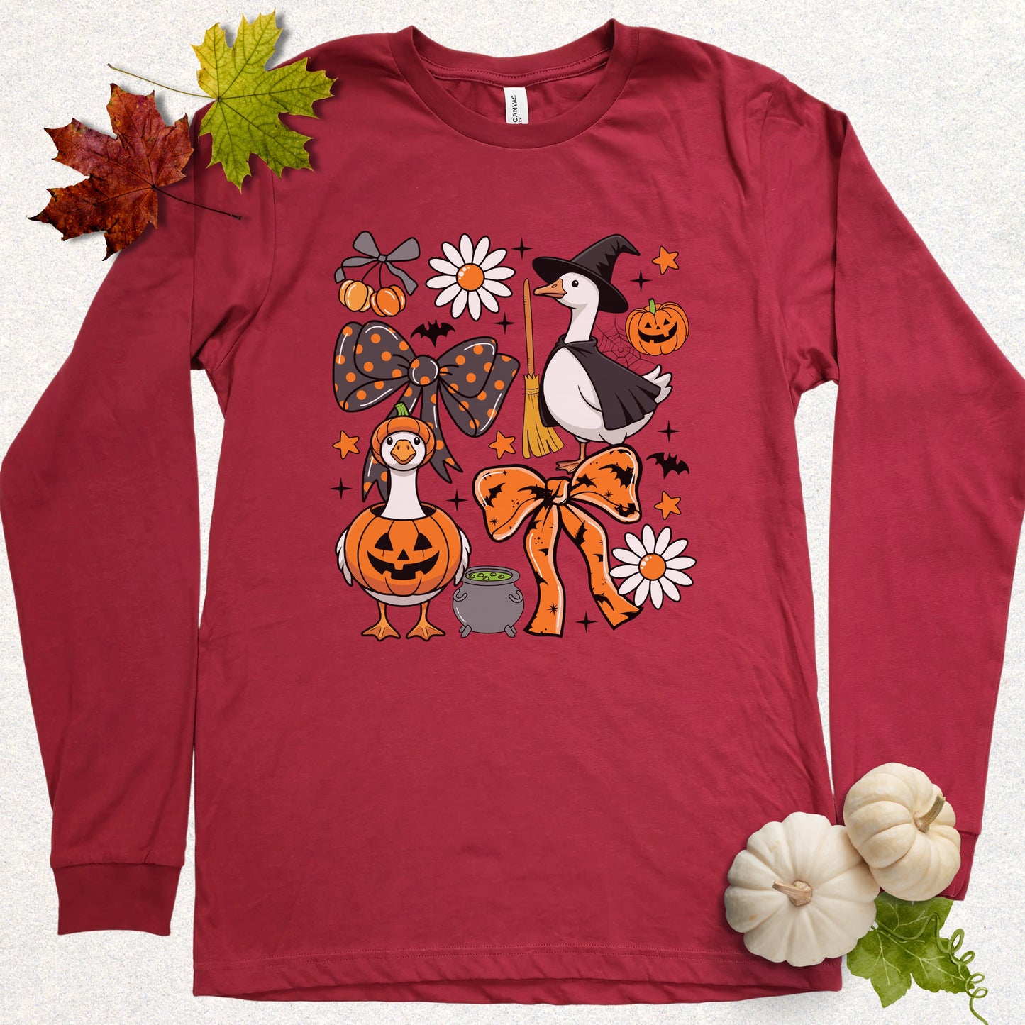 Halloween Goose Party Long Sleeve Shirt