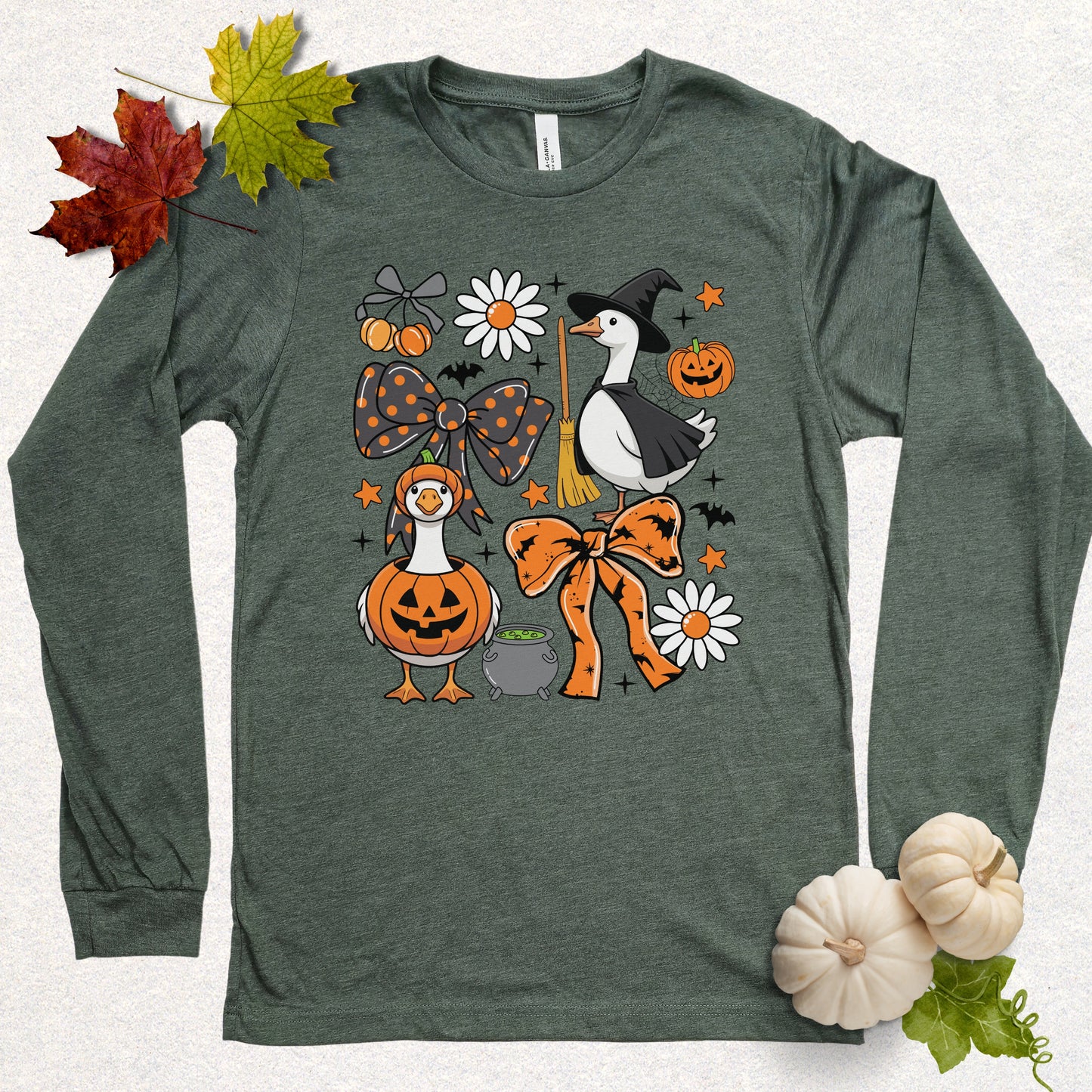Halloween Goose Party Long Sleeve Shirt