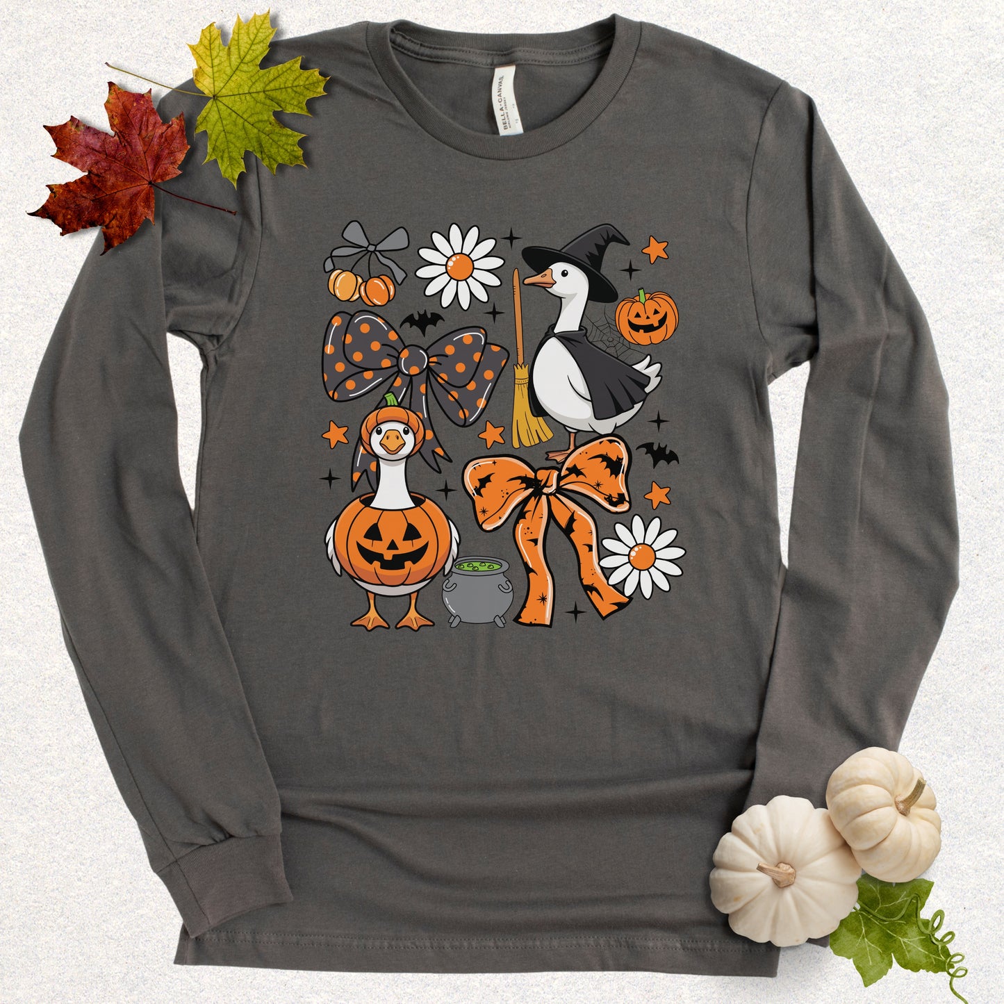 Halloween Goose Party Long Sleeve Shirt
