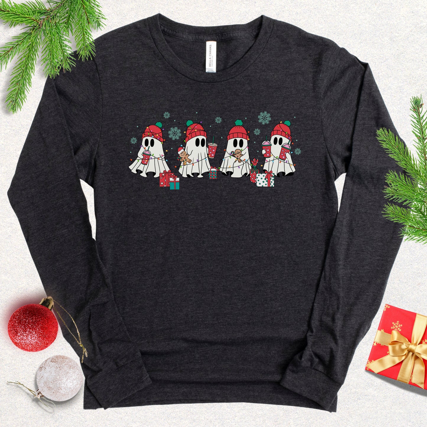 Christmas Ghosts Long Sleeve Shirt