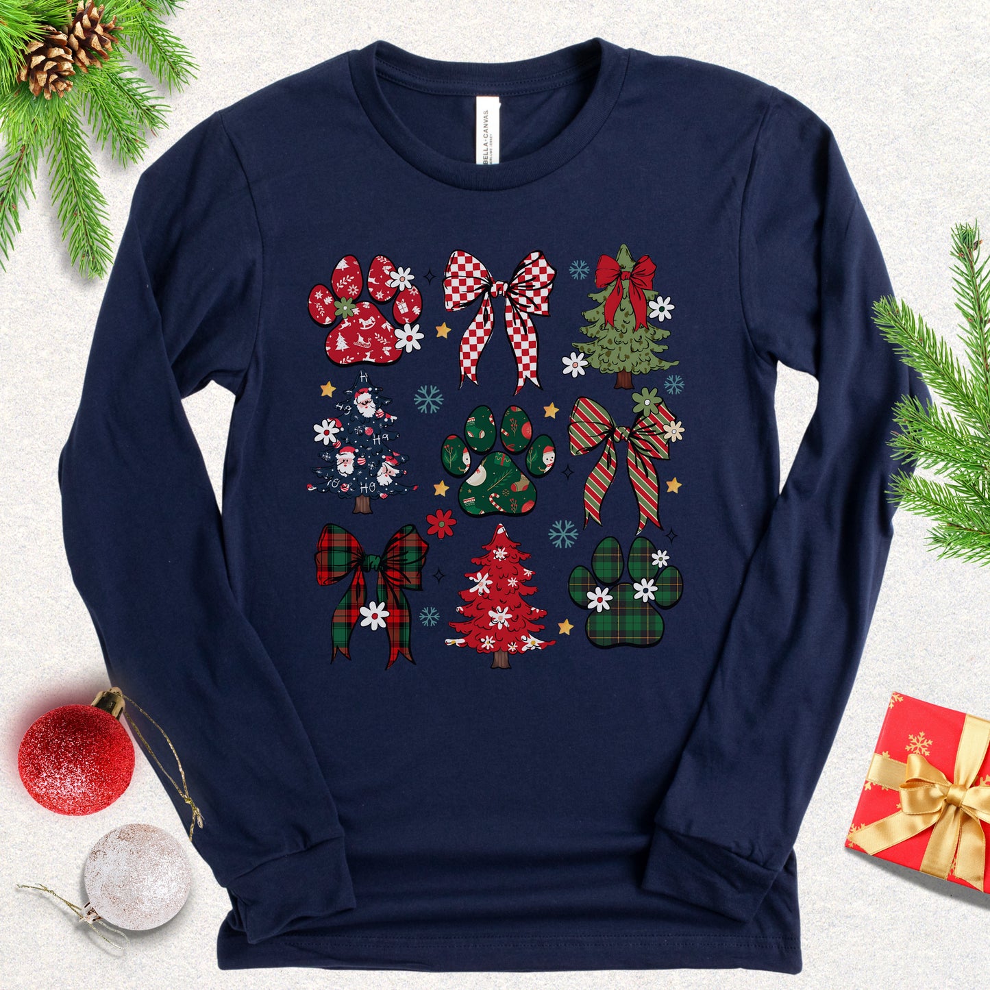 Merry Pawsmas Long Sleeve Shirt