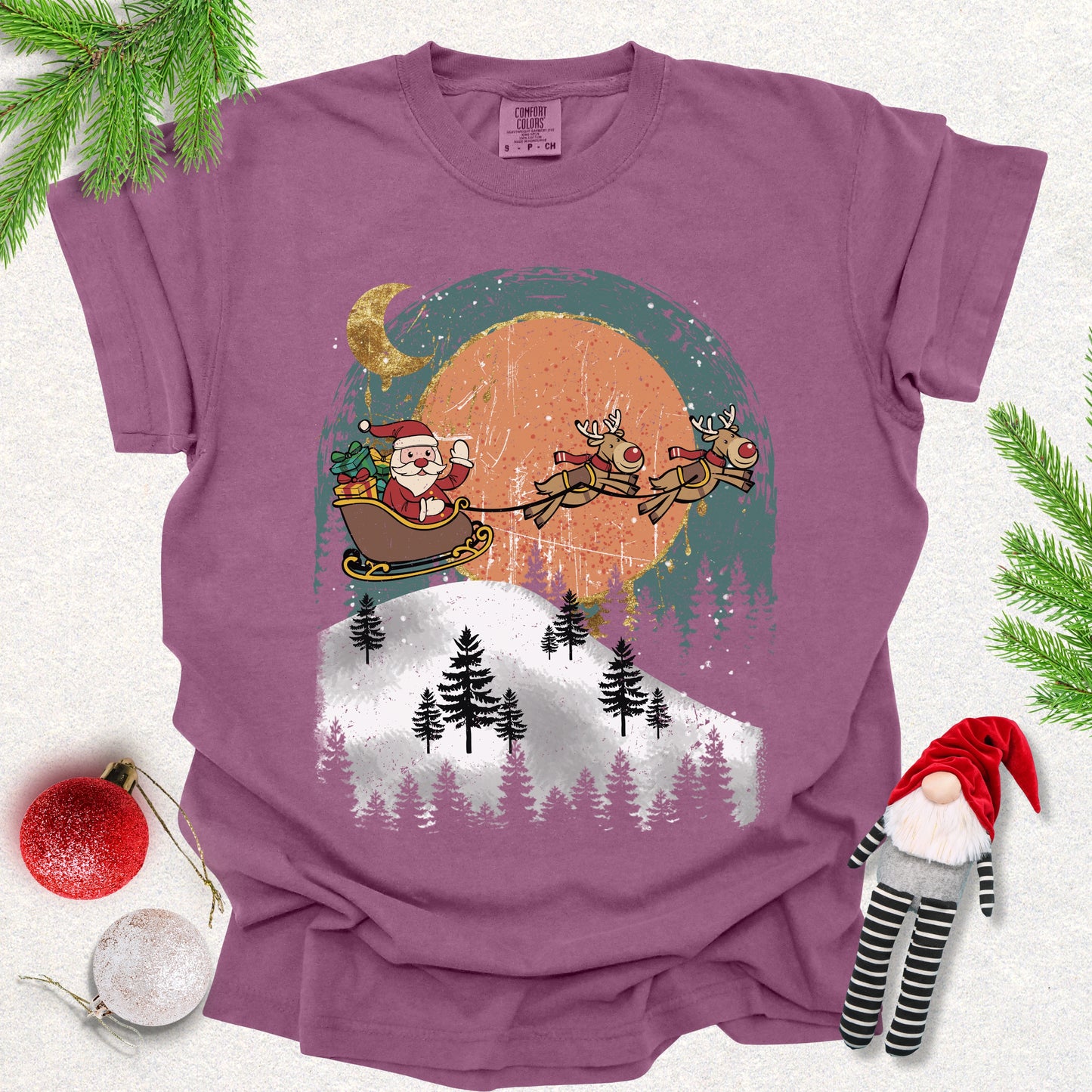 Festive Santa Sleigh Tee