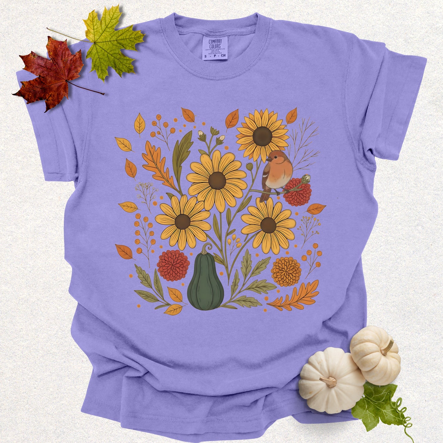 Autumn Floral Vibes Tee