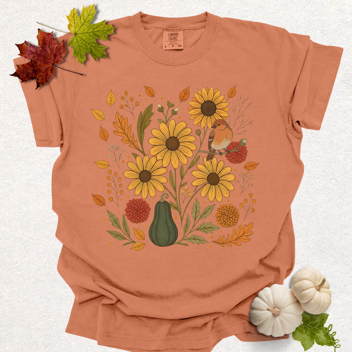 Autumn Floral Vibes Tee