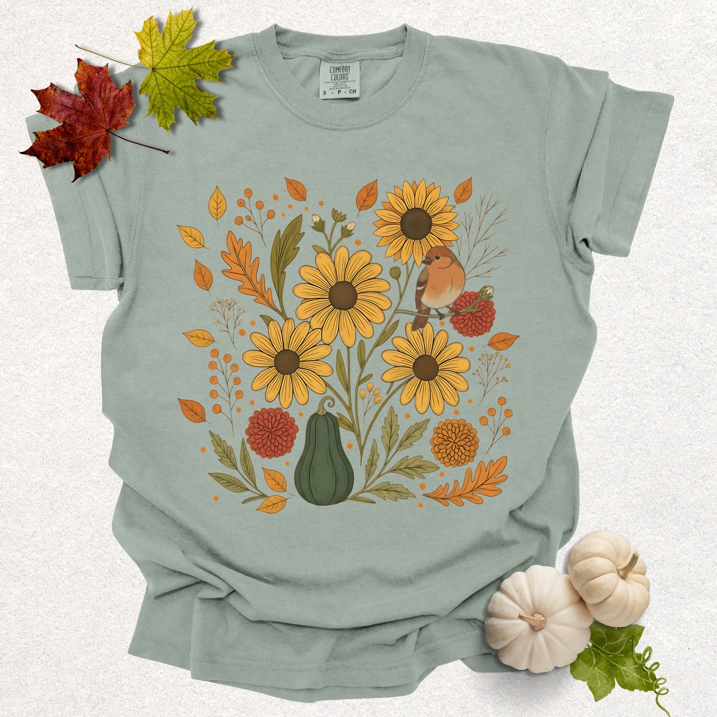 Autumn Floral Vibes Tee