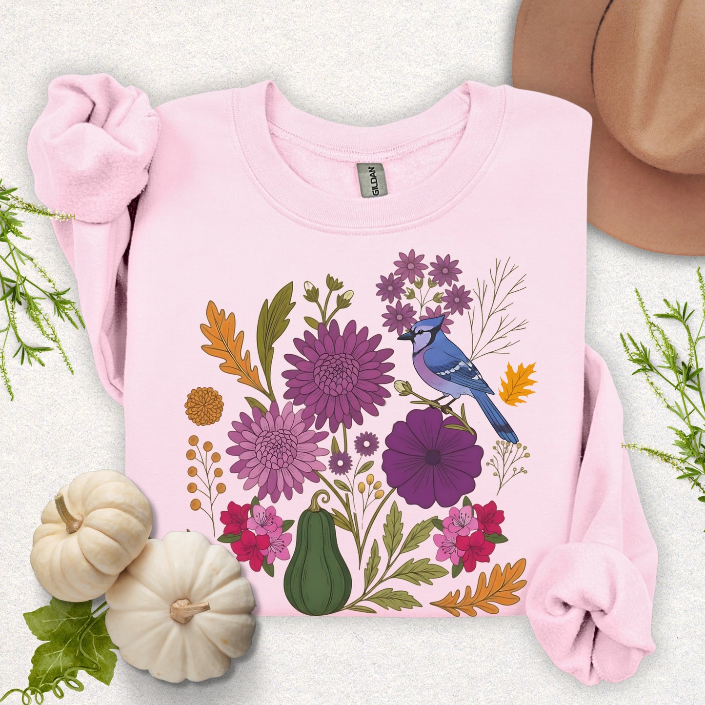 Garden Symphony Autumn Floral Sweatshirt