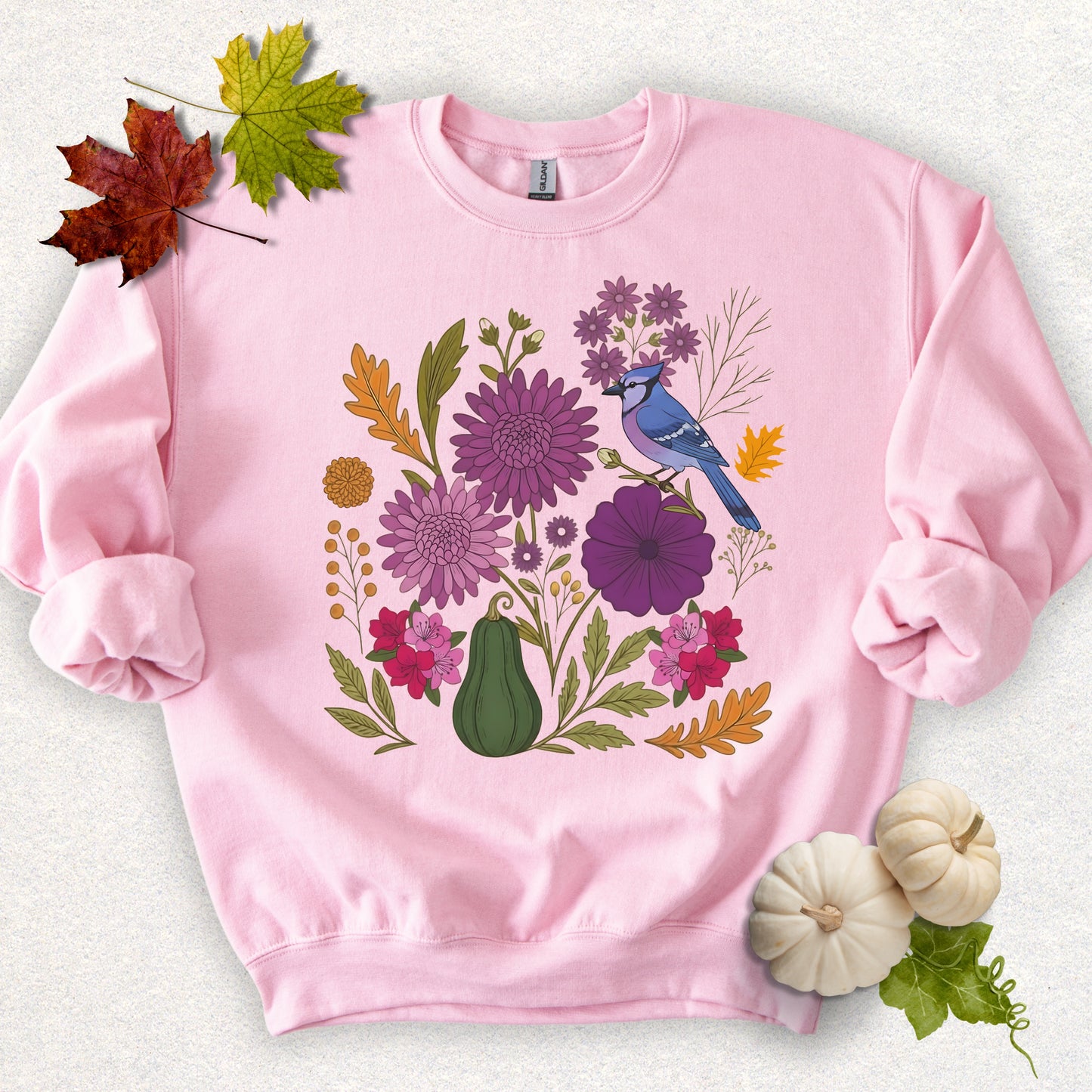 Garden Symphony Autumn Floral Sweatshirt