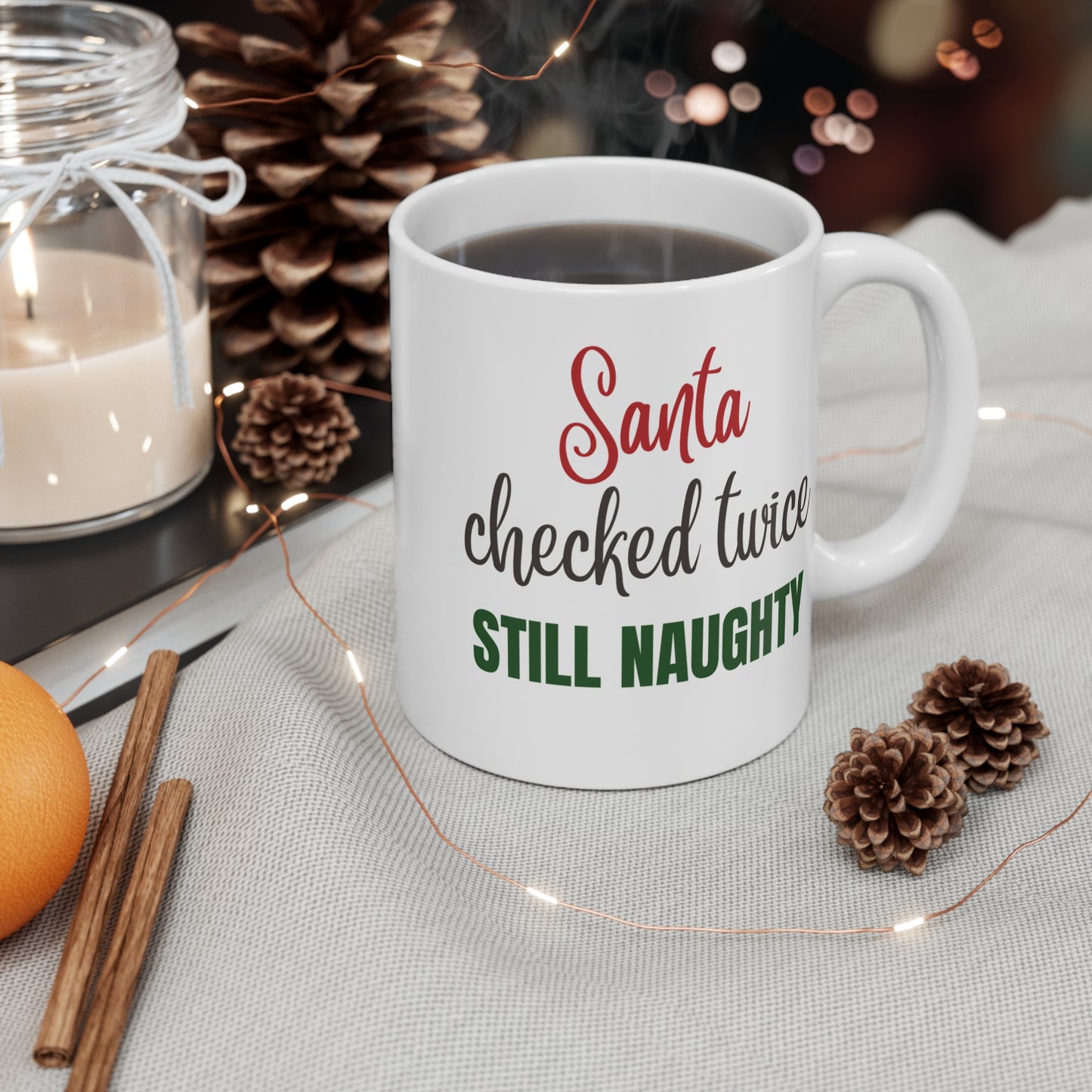 Santa Naughty Humor Mug