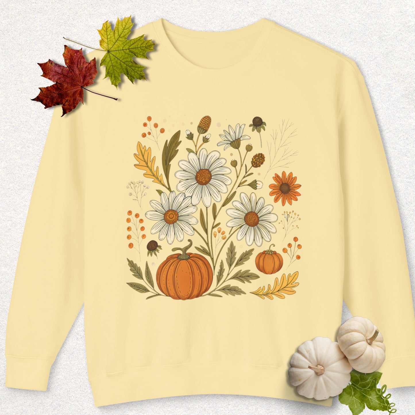 Autumn Floral Lightweight Sweatshirt