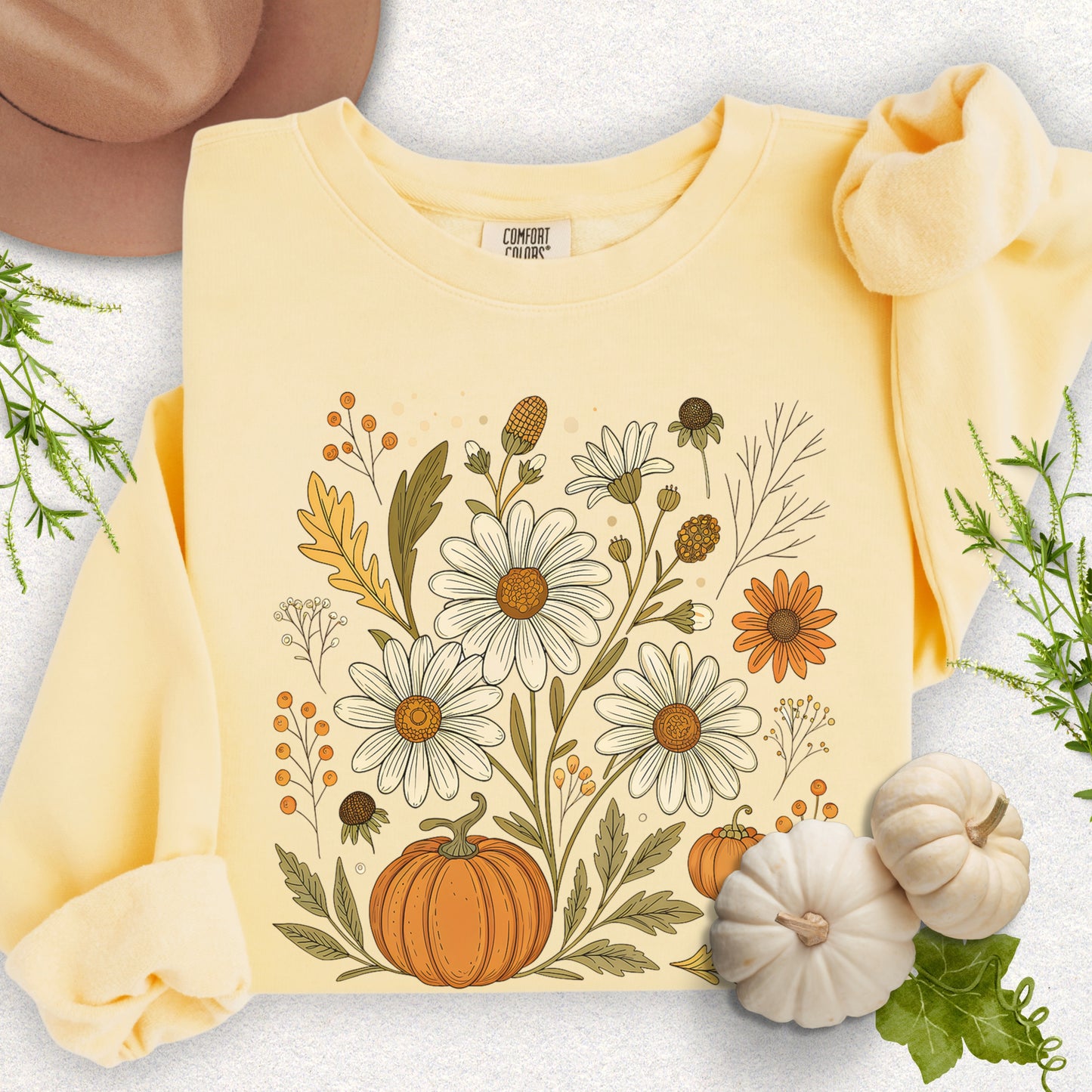 Autumn Floral Lightweight Sweatshirt