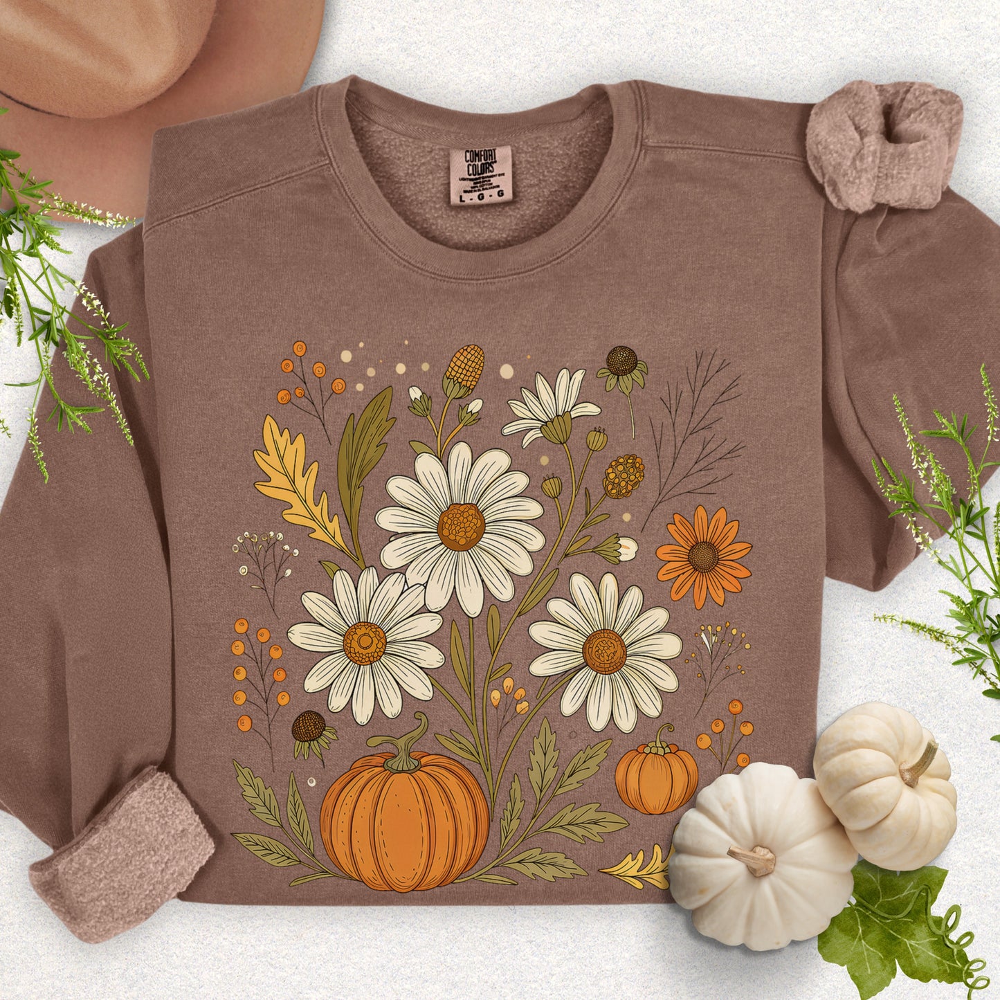 Autumn Floral Lightweight Sweatshirt