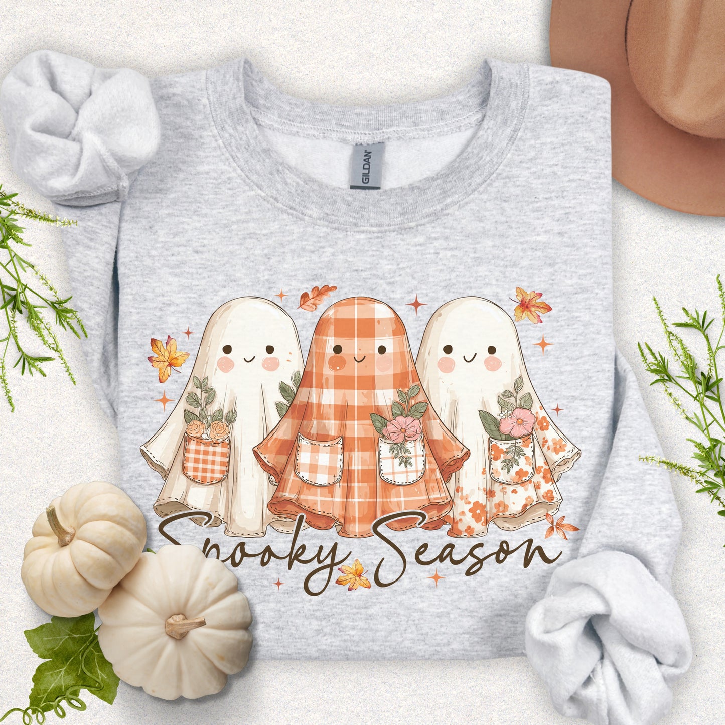 Spooky Season, Cute Ghost Sweatshirt