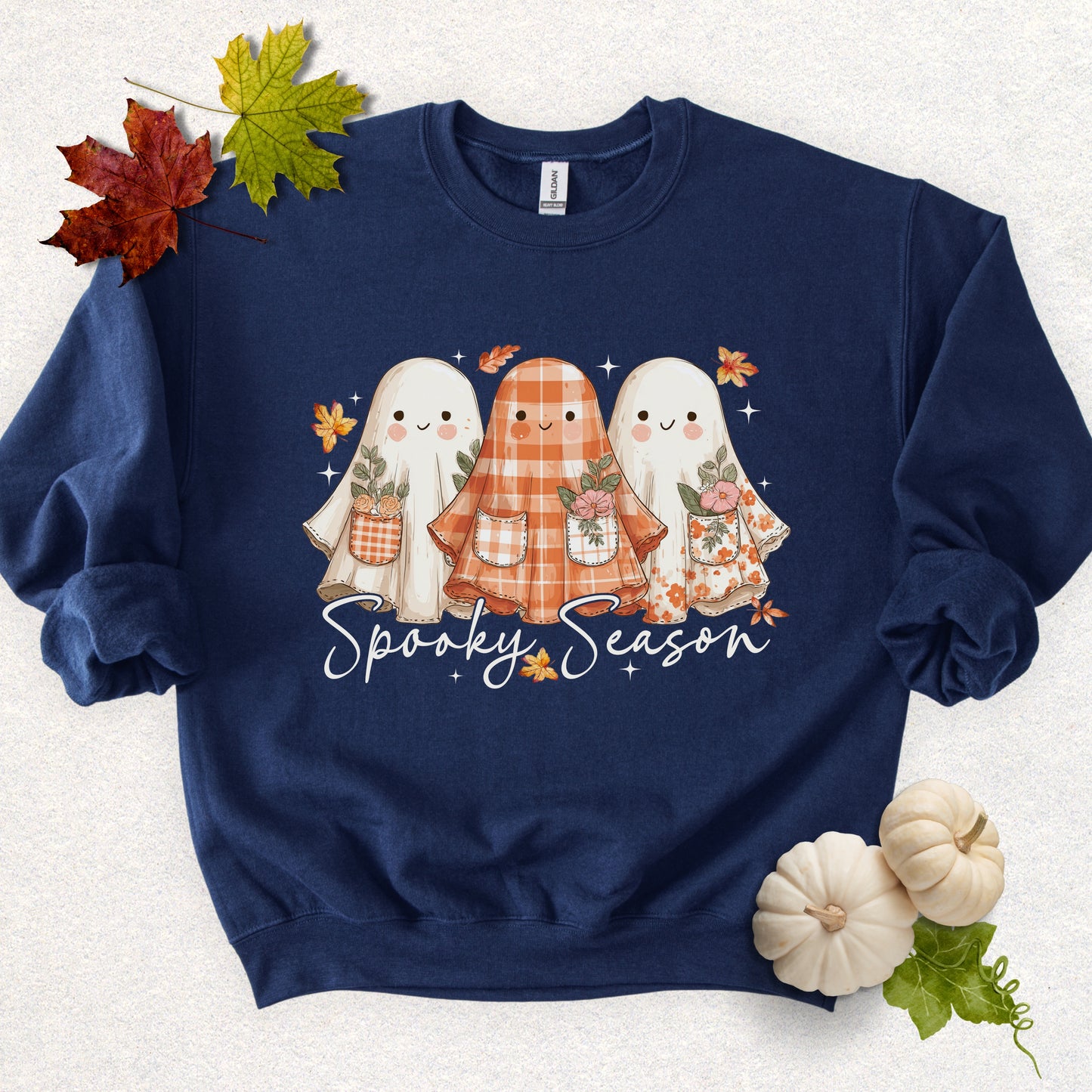 Spooky Season, Cute Ghost Sweatshirt