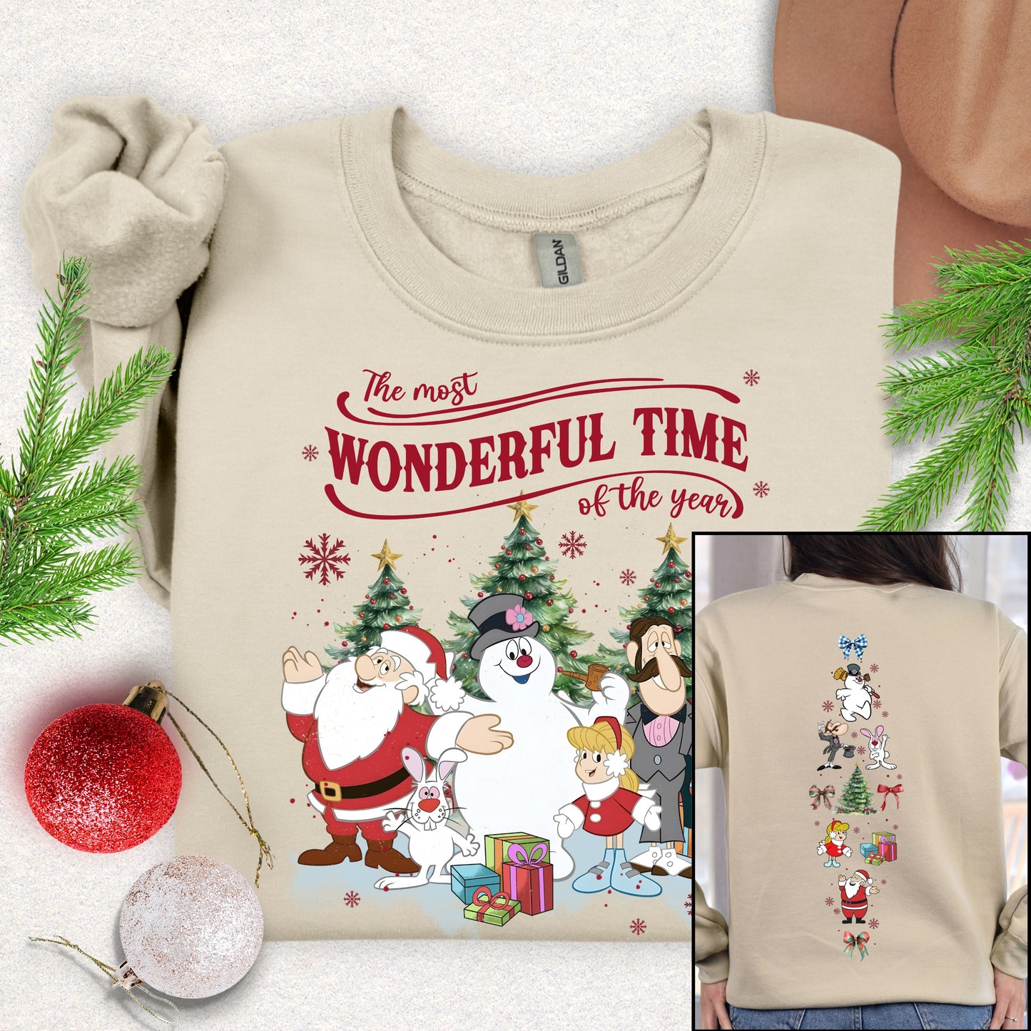 It's a Wonderful Time of the Year" Sweatshirt (Front & Back Design)