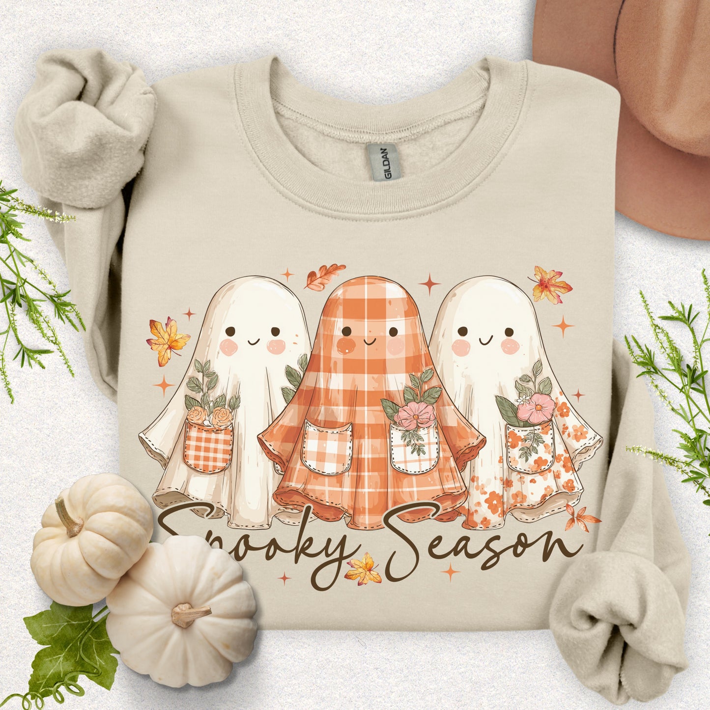 Spooky Season, Cute Ghost Sweatshirt